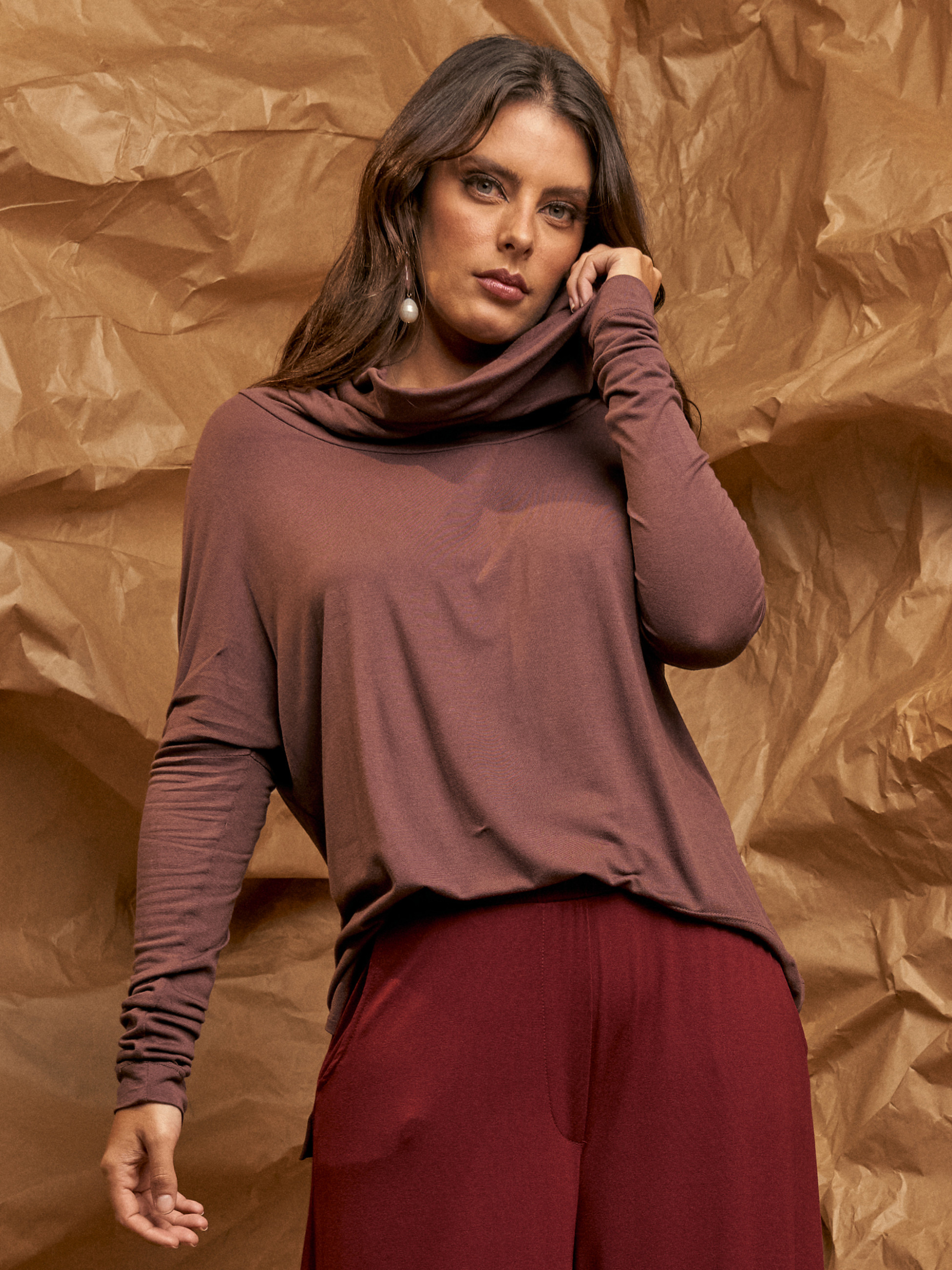 Blusa Gola Boba Chocolate