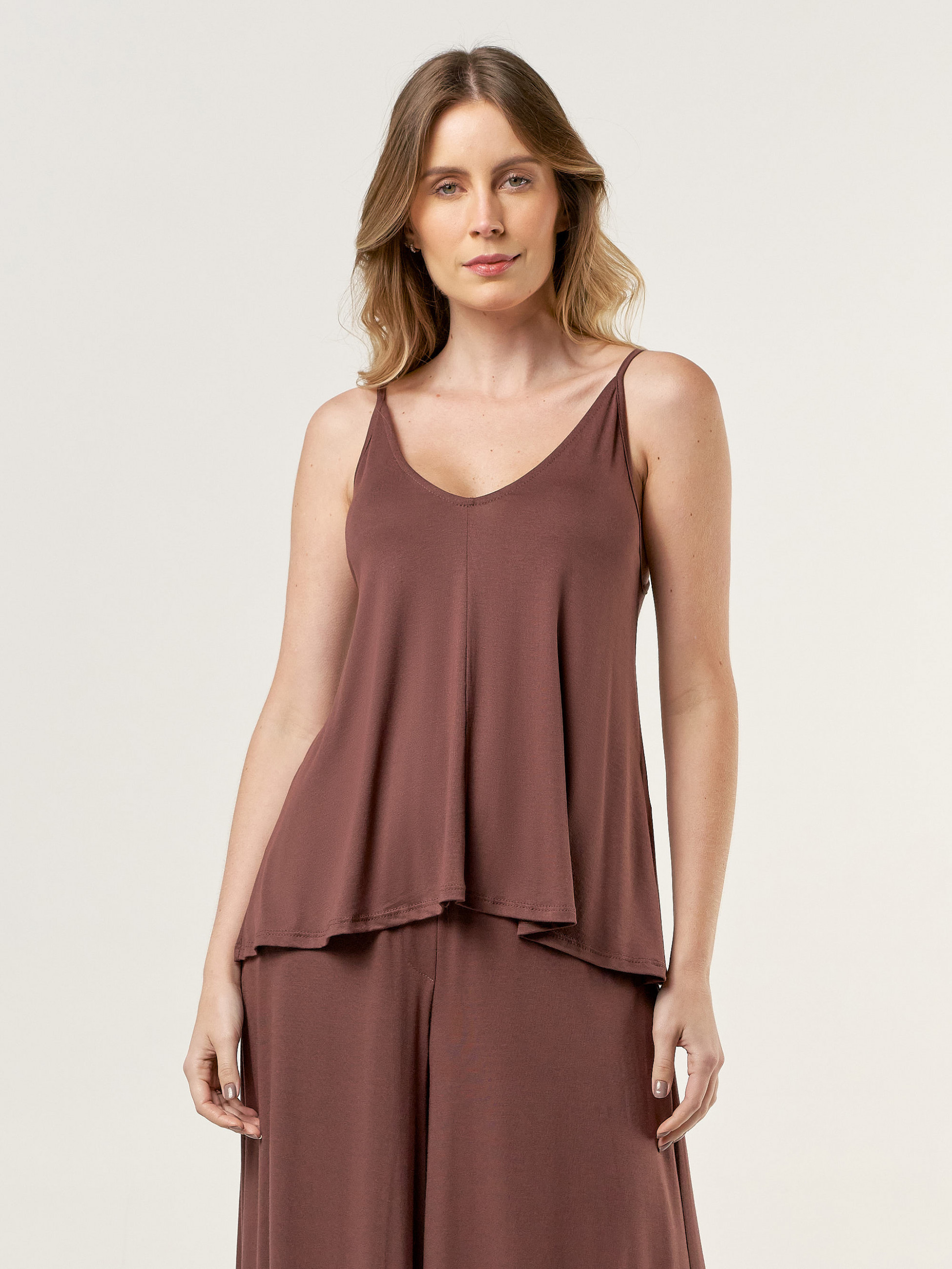 Regata Evasé Alcinha Chocolate