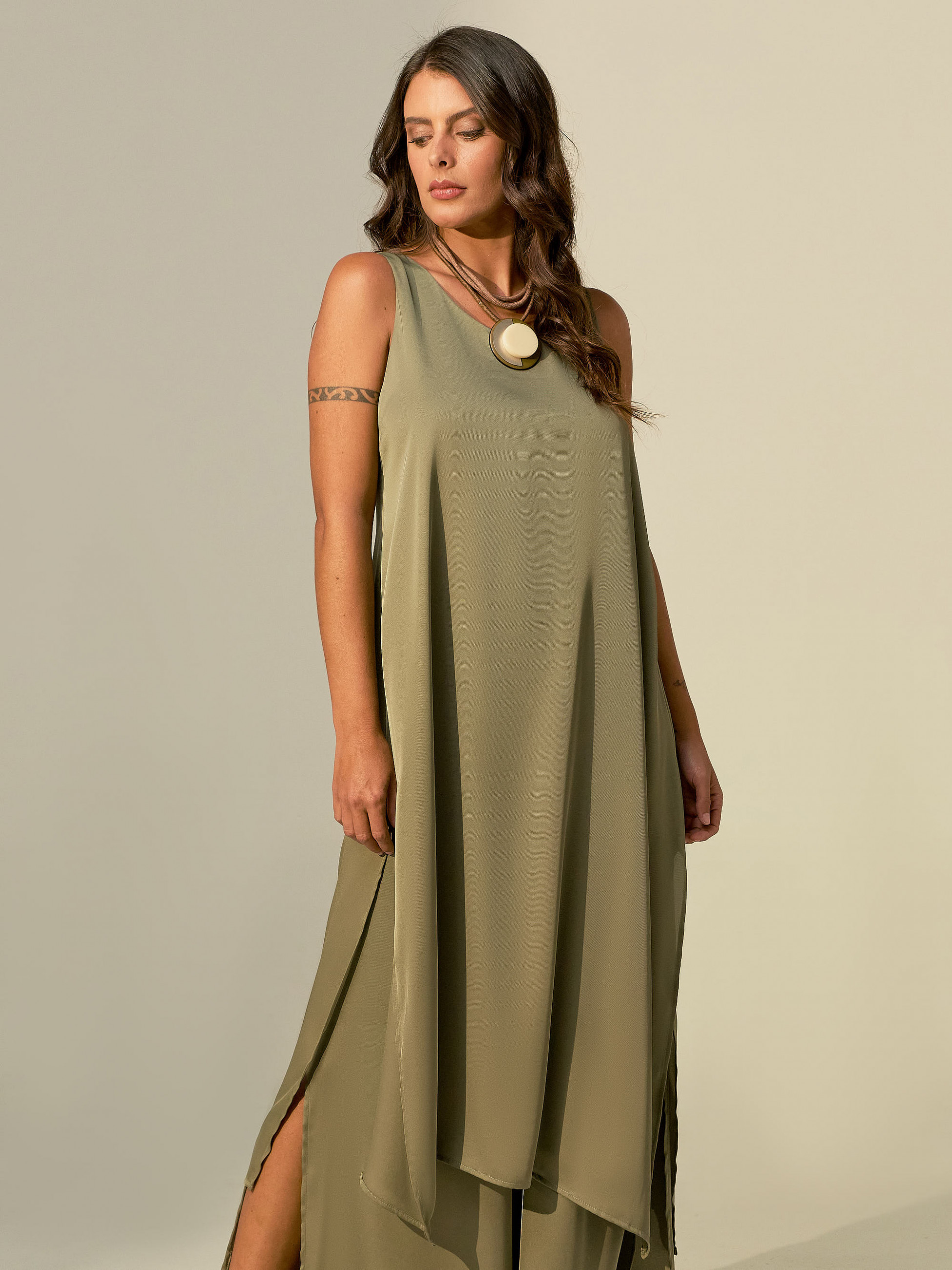 Regata Longa Acetinada Abacate