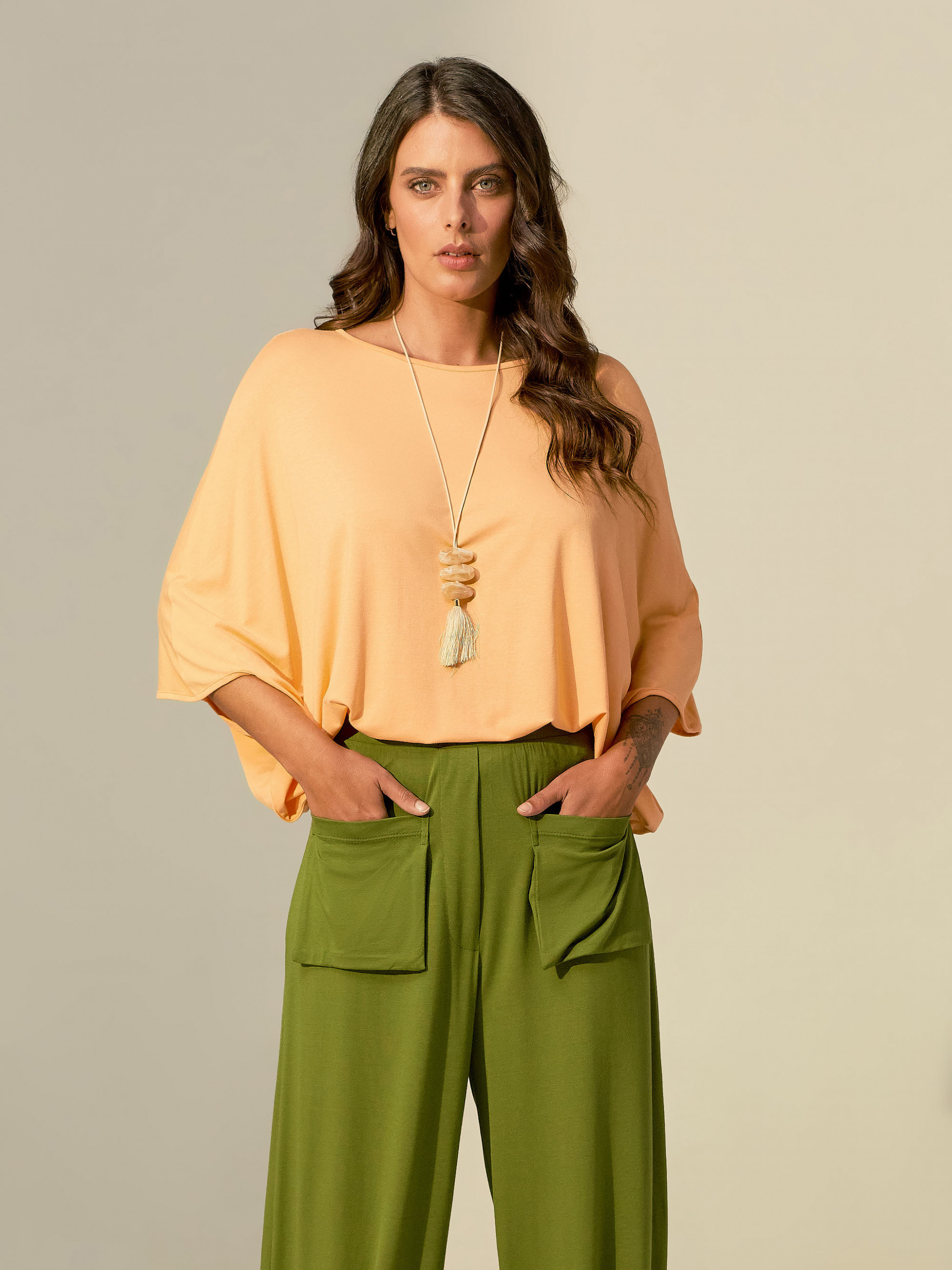 Blusa Origami Pêssego