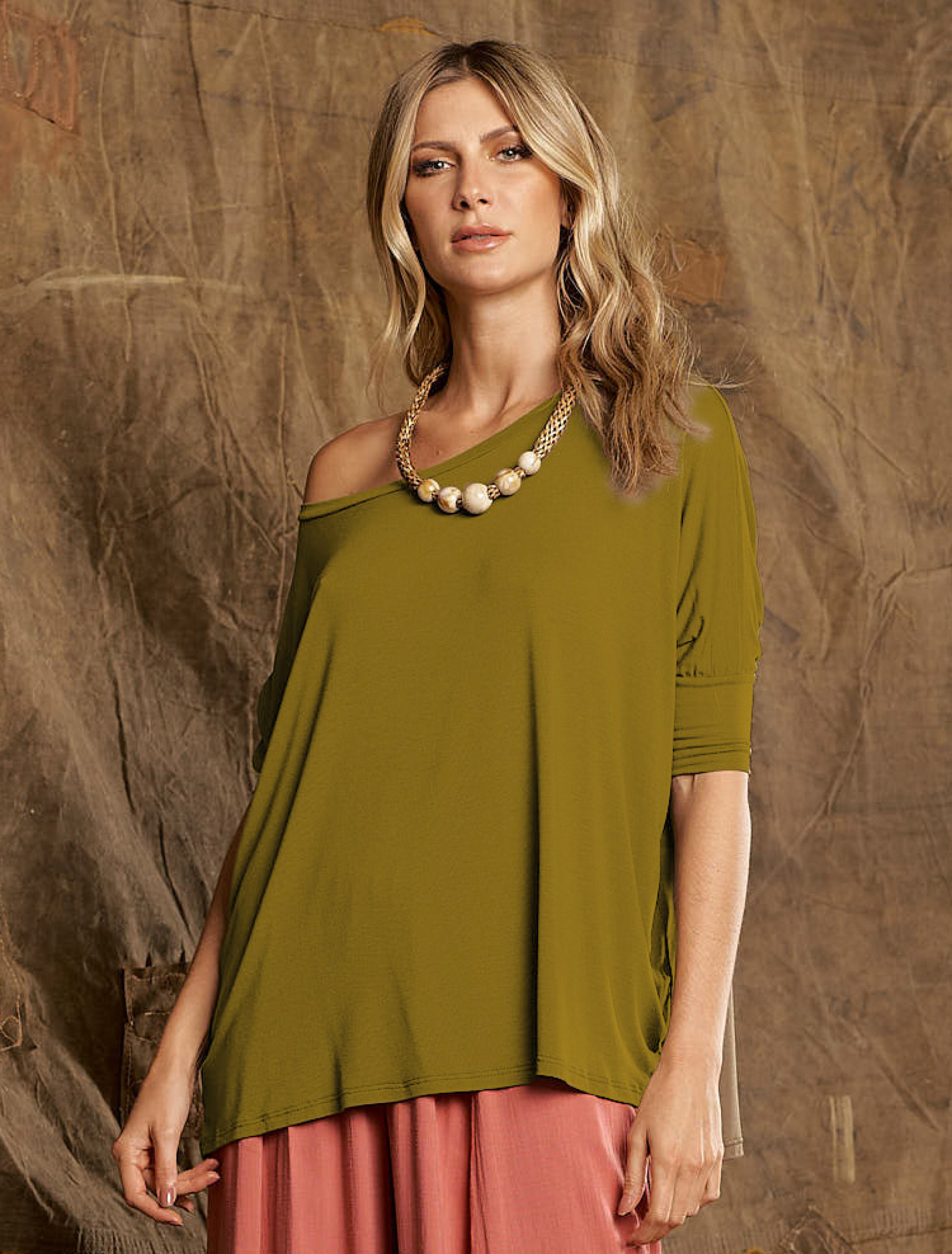 Blusa Quadrada Pistache