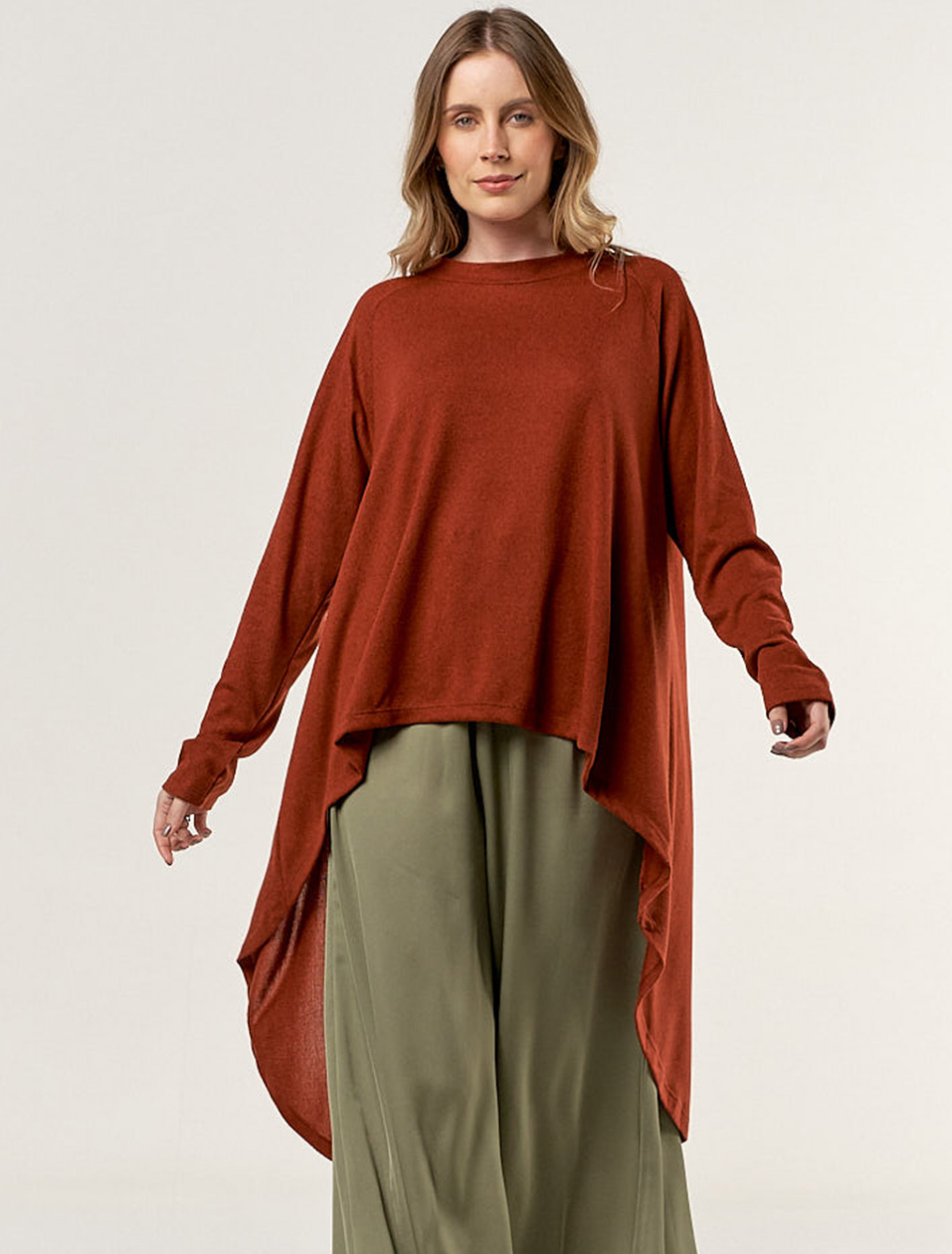 Blusa Lã Mulet Ferrugem