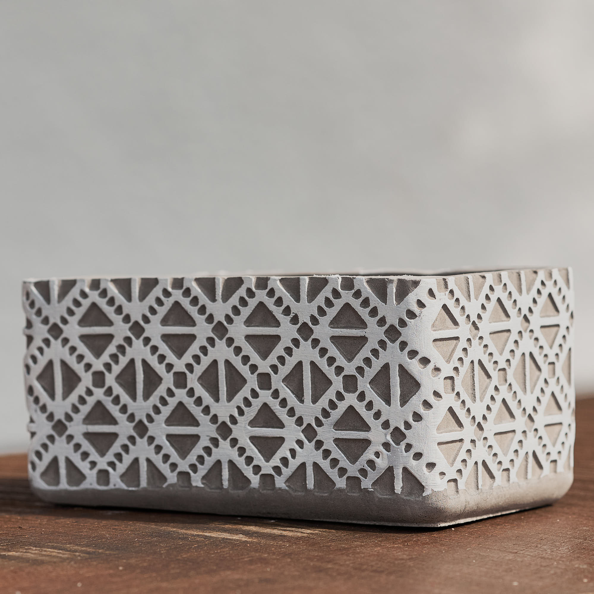 Cachepot Inca Retângulo 9cm