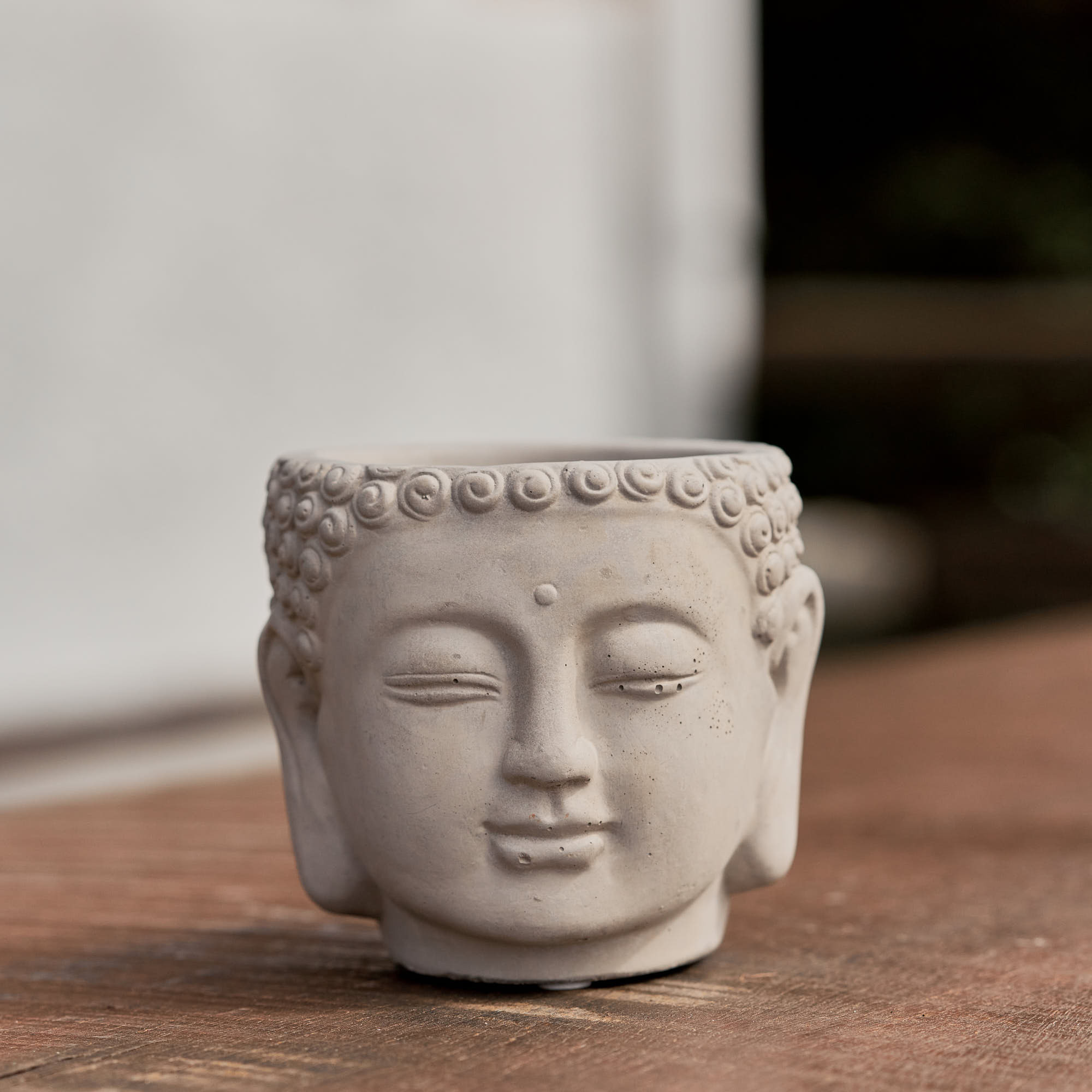 Cachepot Shiva Cinza 12cm