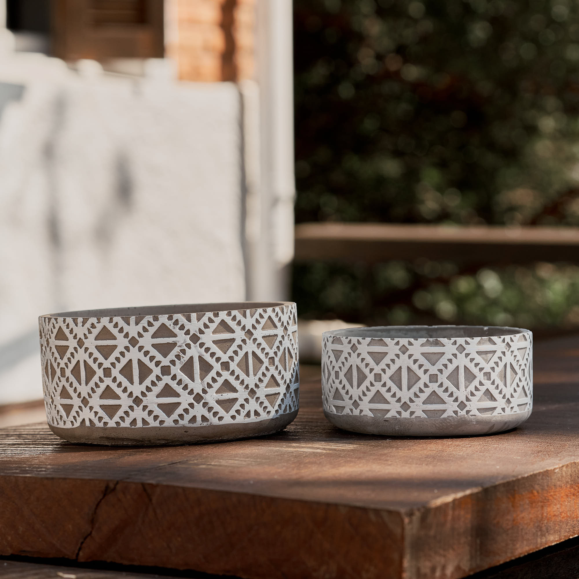 Jogo Cachepot Inca Redondo