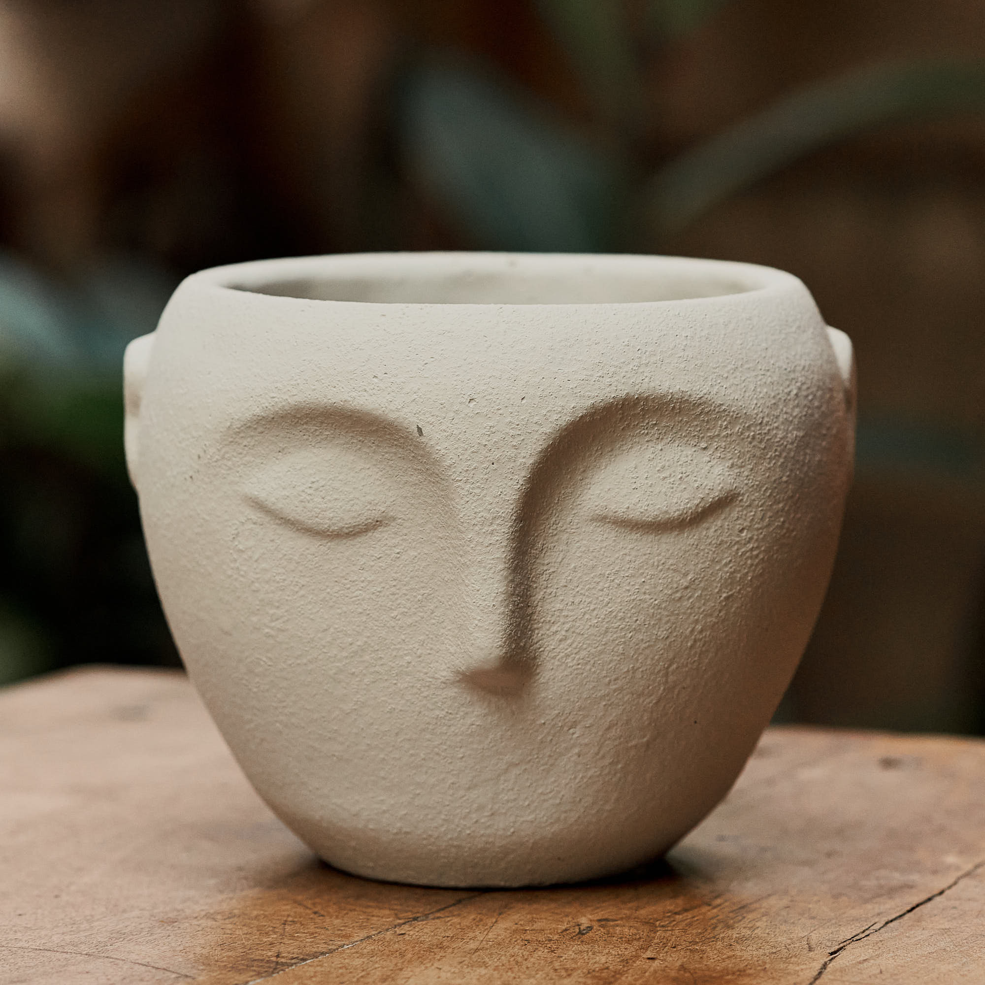 Cachepot Tranquilidade Branco 14cm