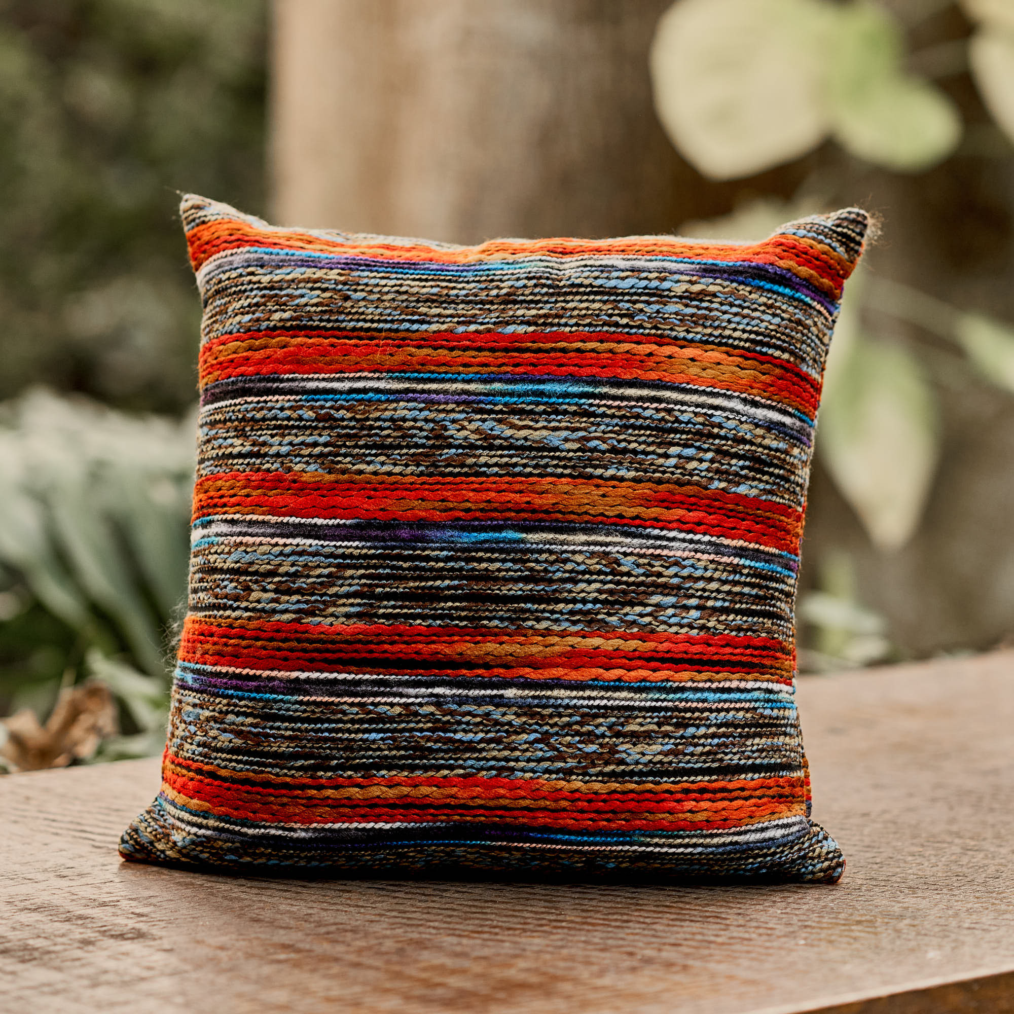 Capa de Almofada Tear Terra Cota