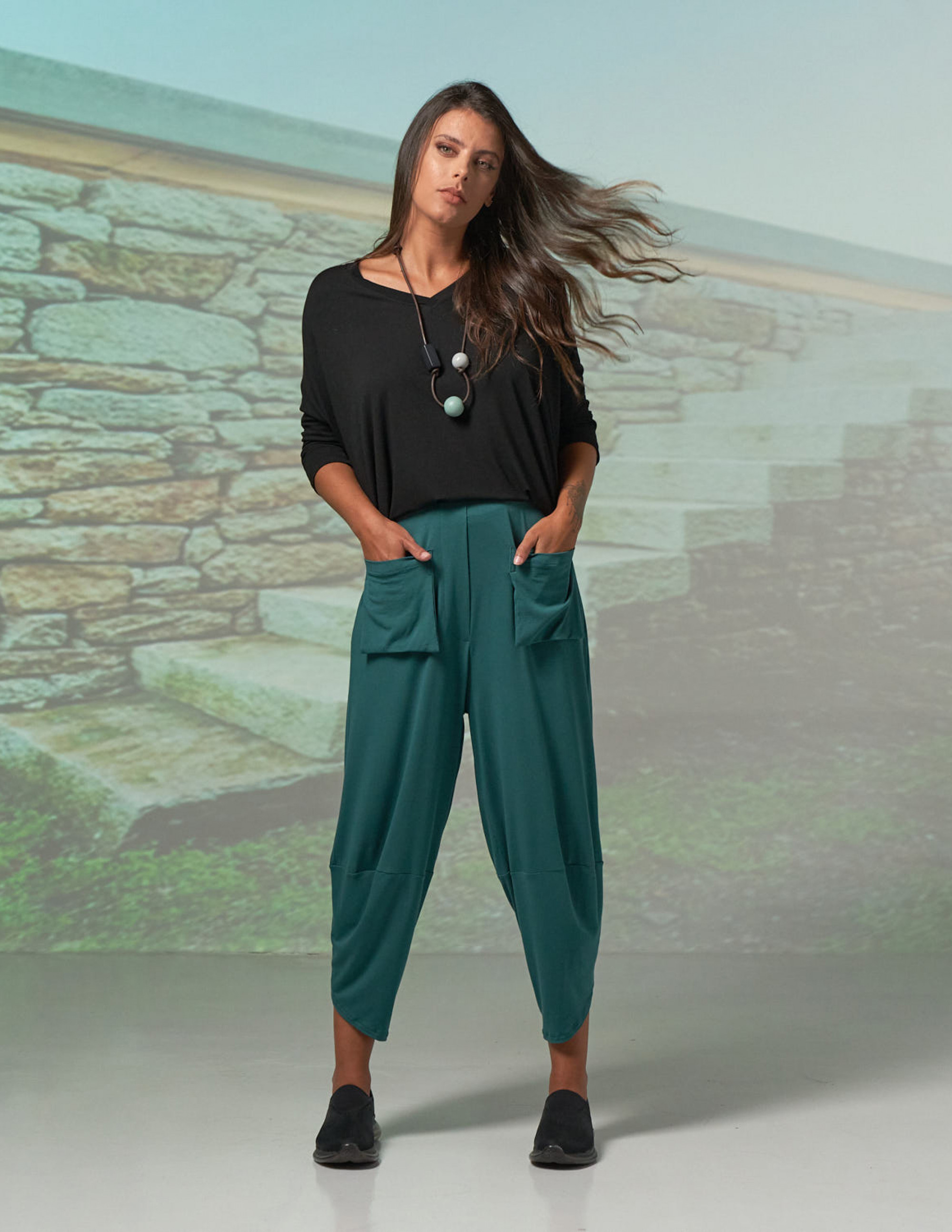 Calça Pantacourt Manguezal