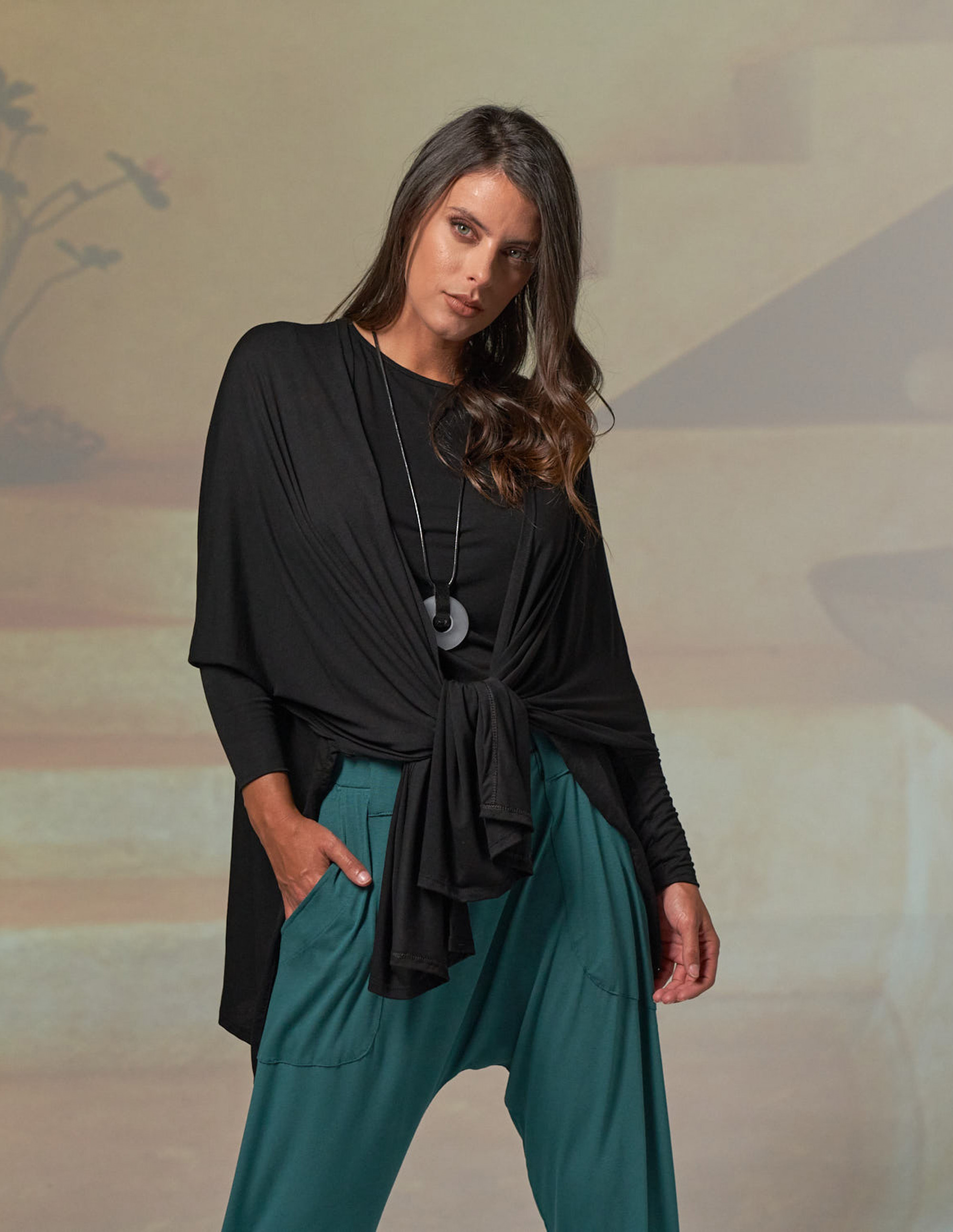 Cardigan Malha Preto