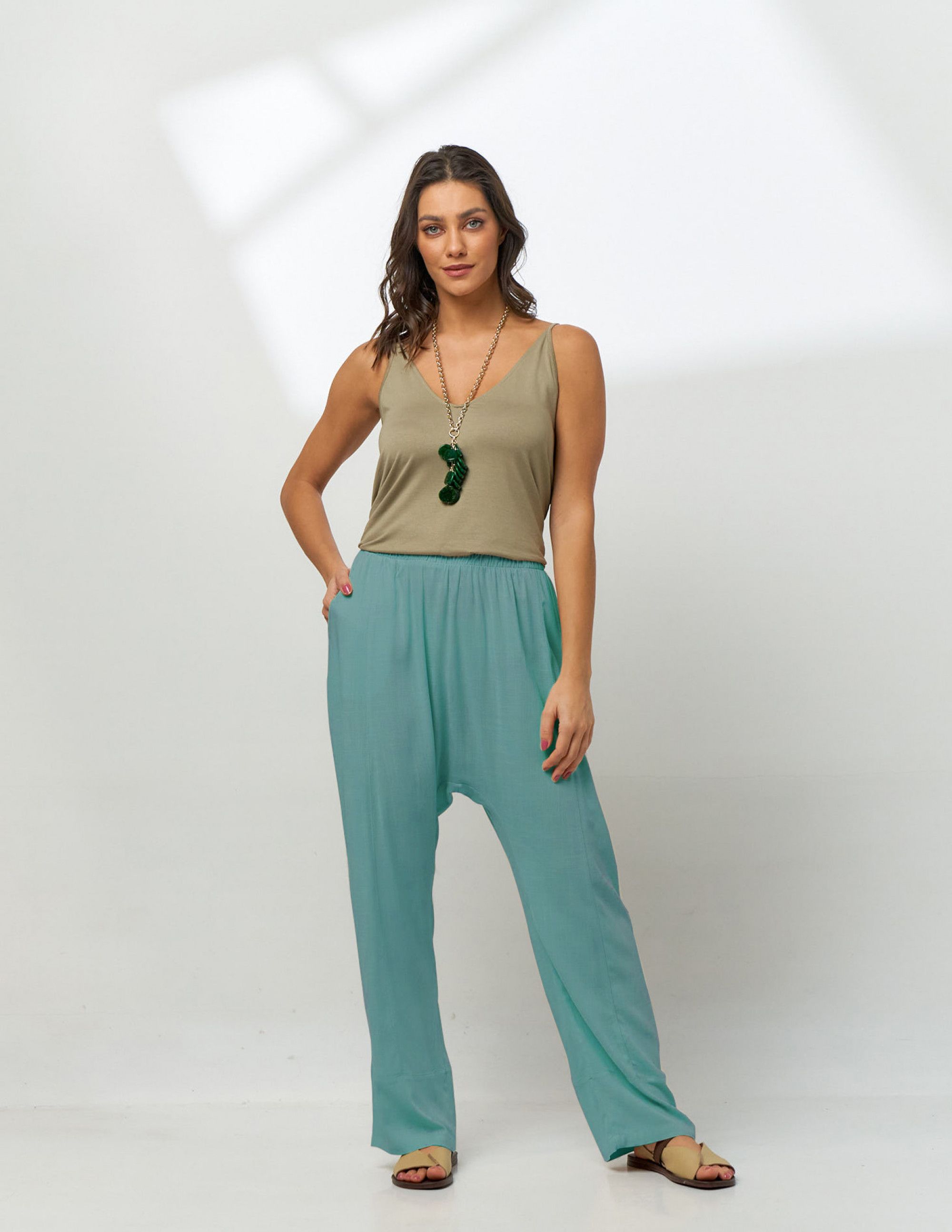 Calça Saruel Linho Mineral-U