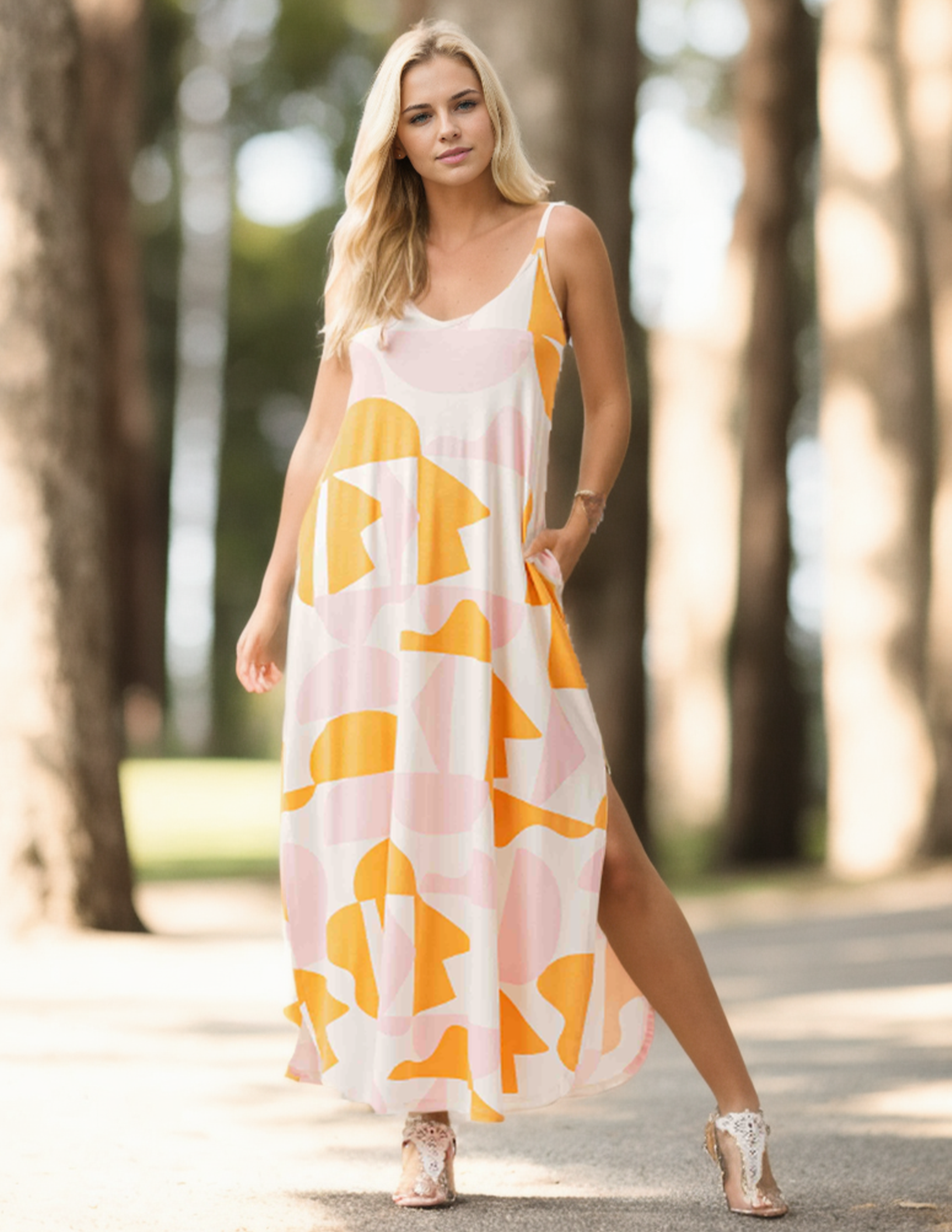 Vestido Regatão Estampa Geométrico