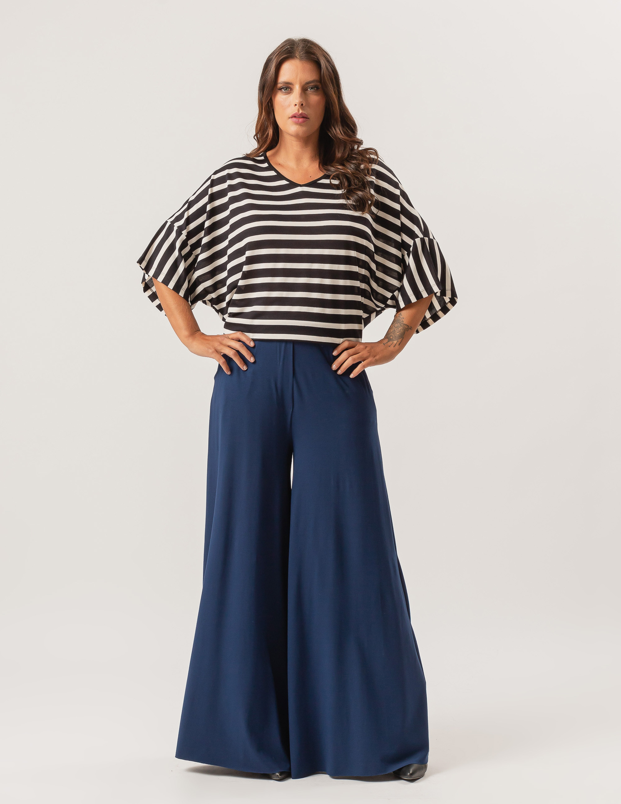 Bata Gola V Listras Preta