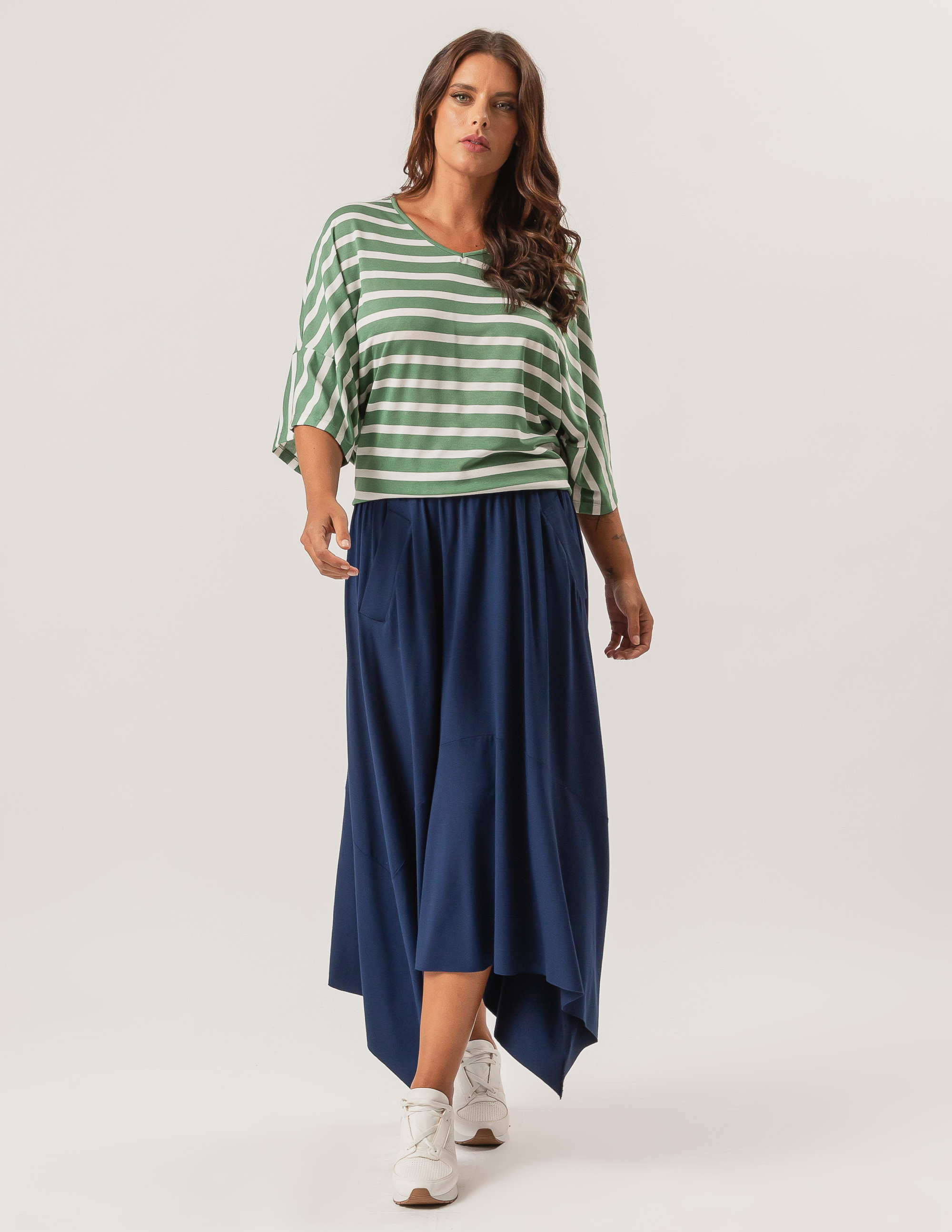 Bata Gola V Listras Verde