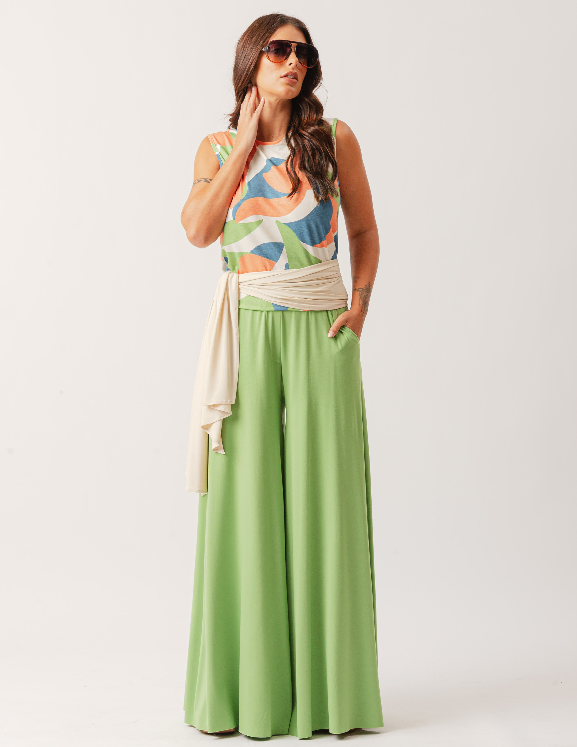 Regata Básica Estampa Abstrato