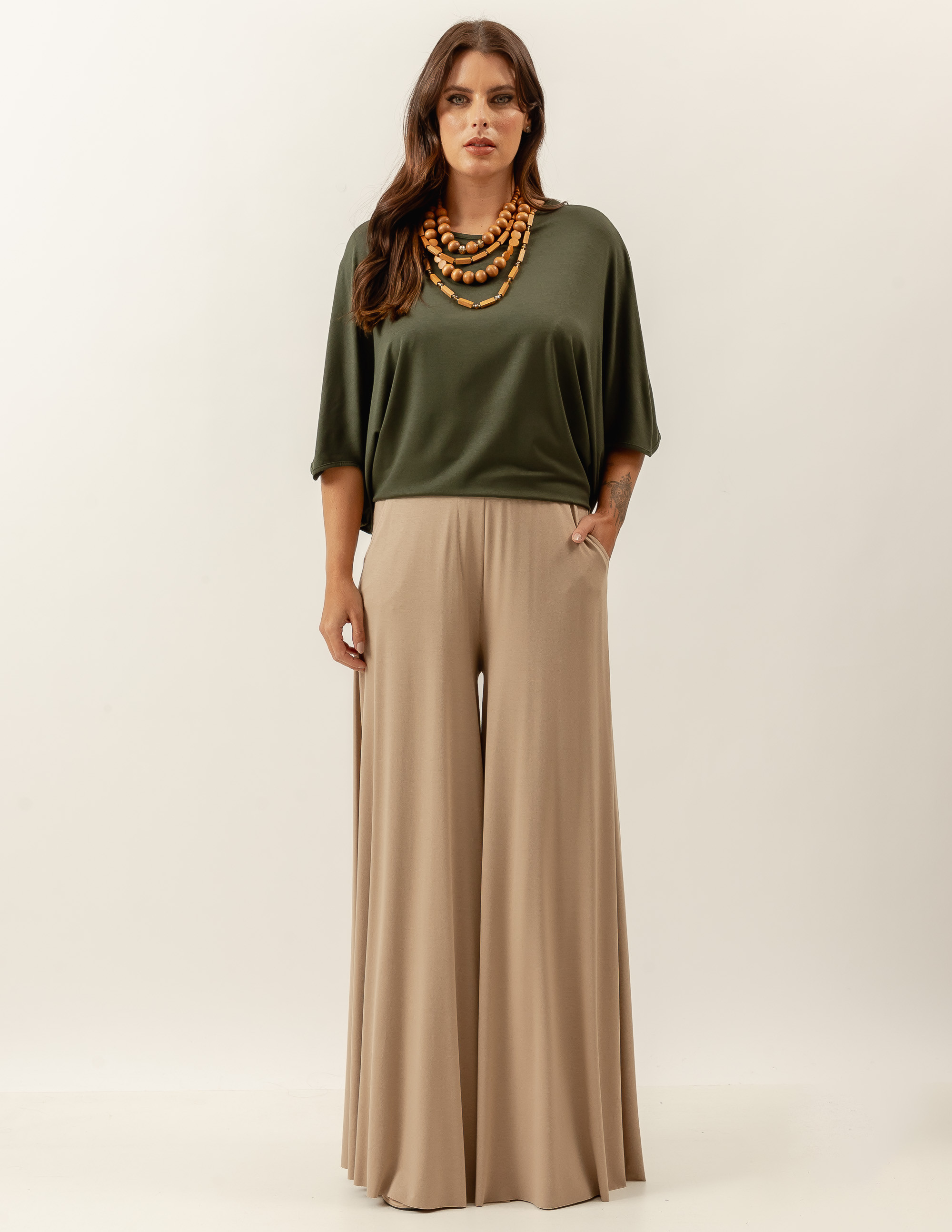 Blusa Origami Verde Militar