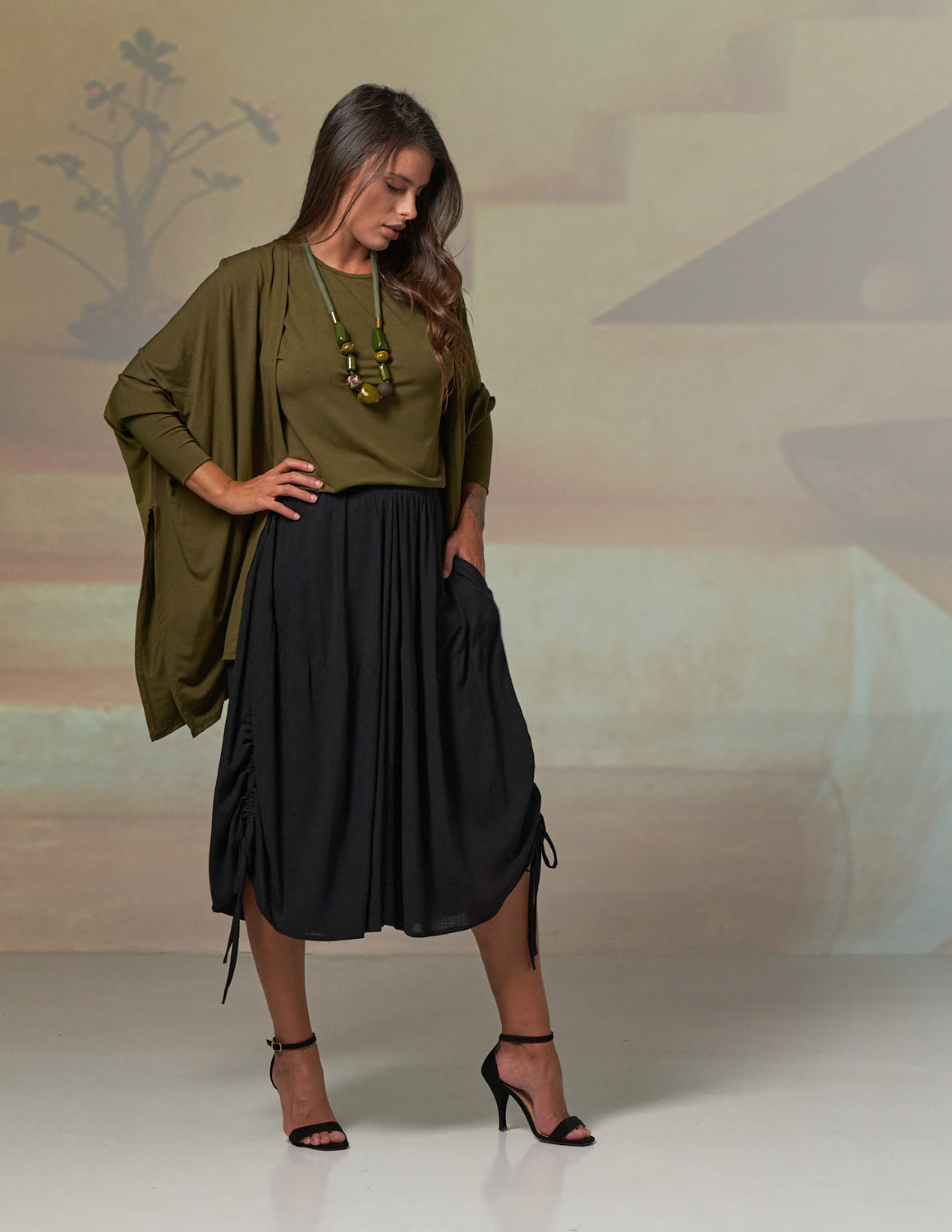 Cardigan Malha Orégano