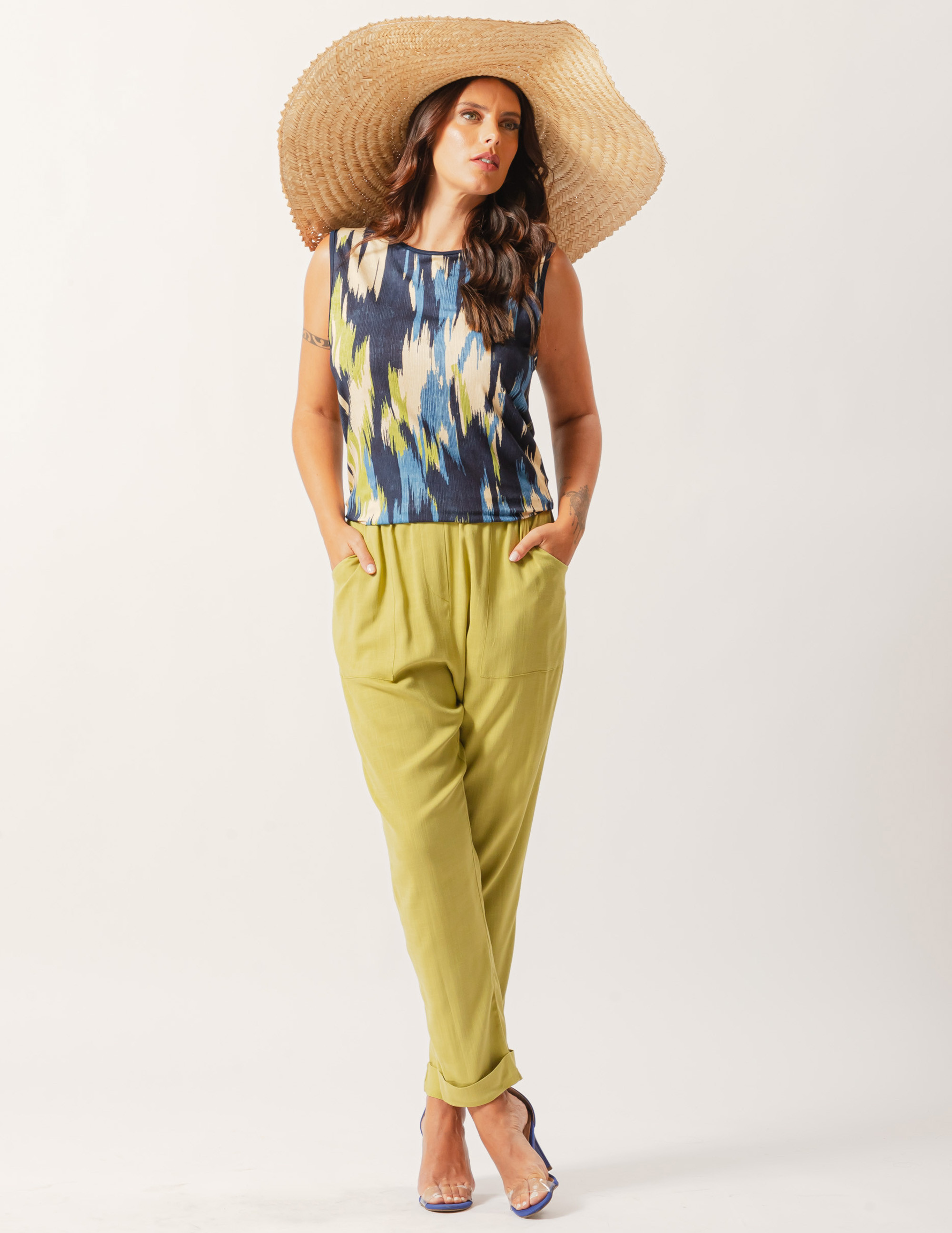 Regata Básica Estampa Aquarela