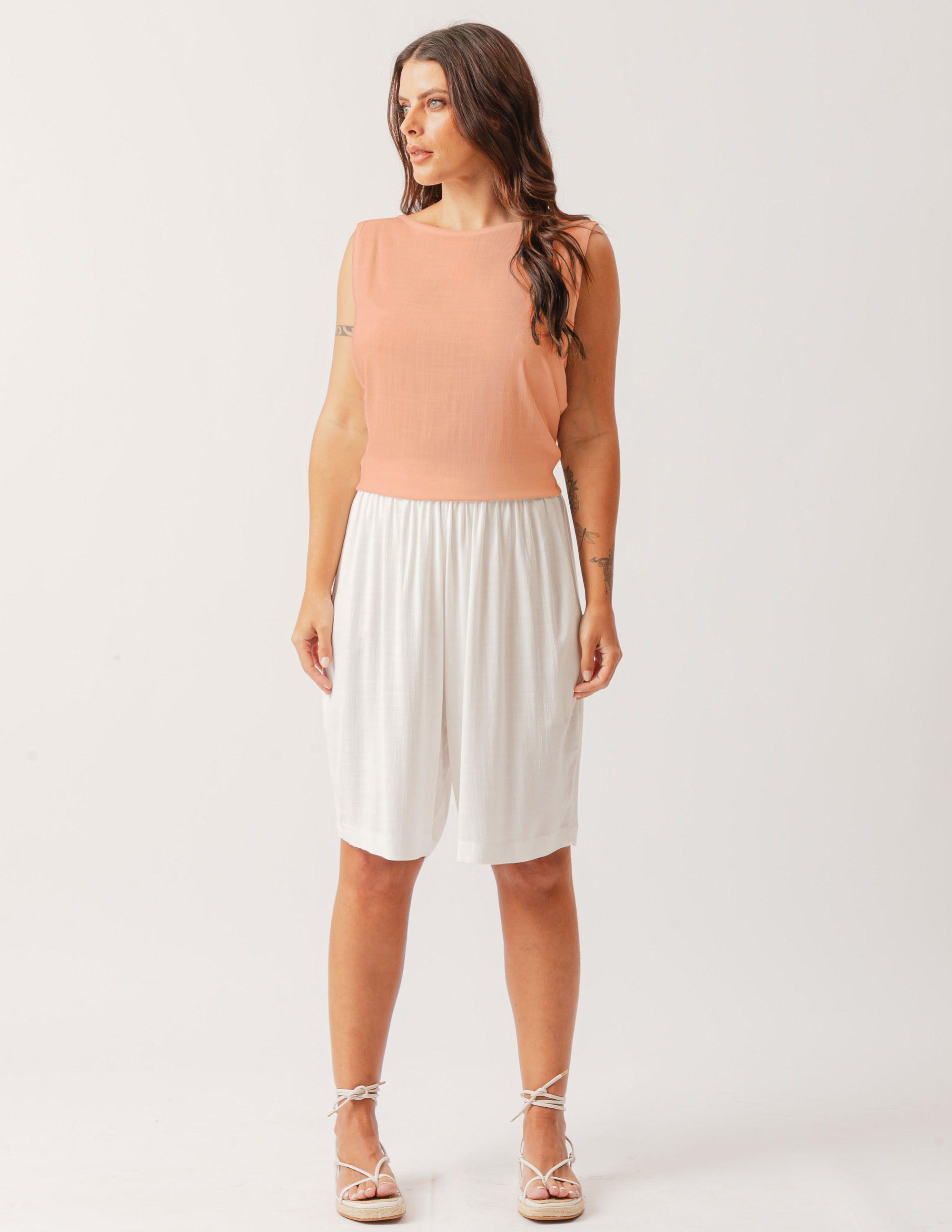 Blusa Cropped Linho Alegria