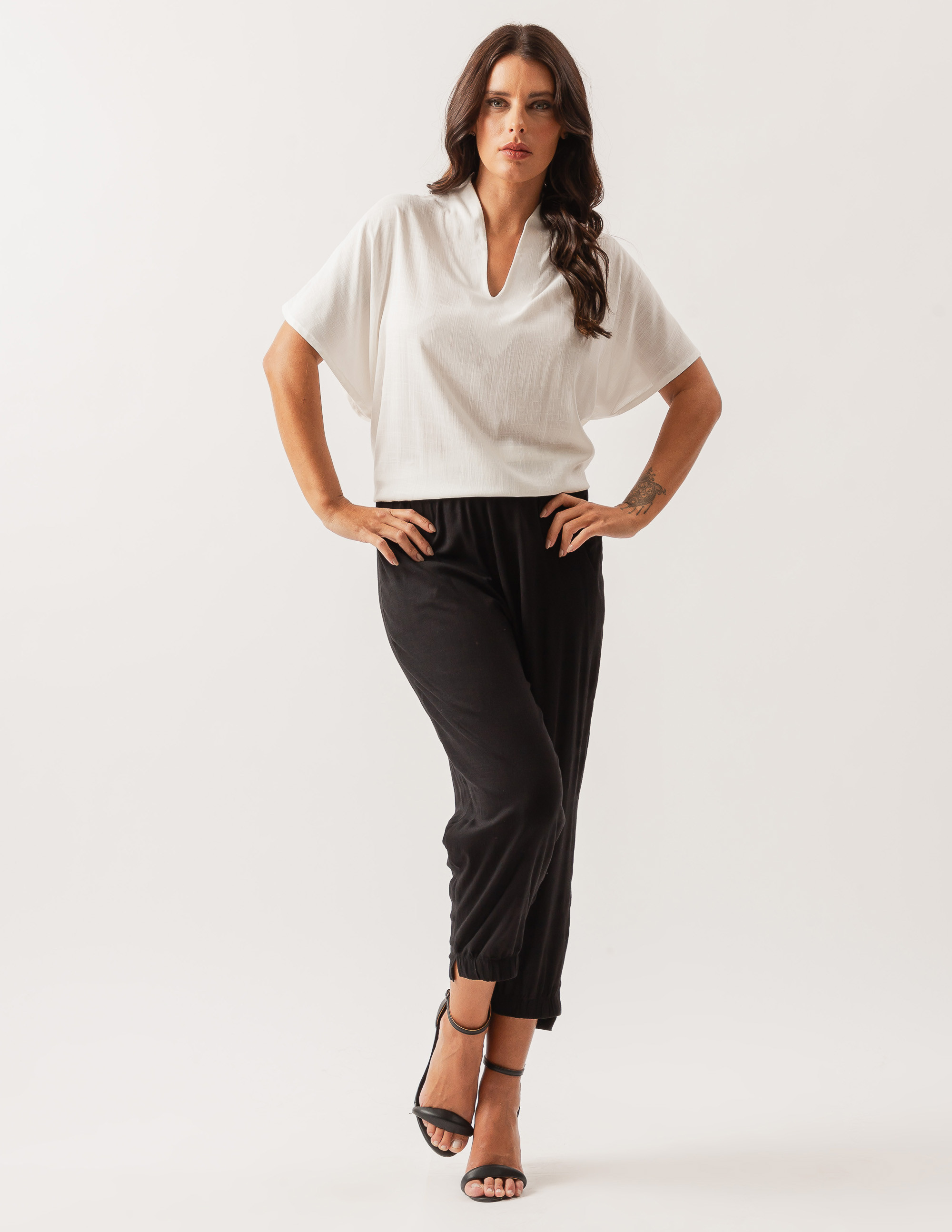 Blusa Gola Linho Off