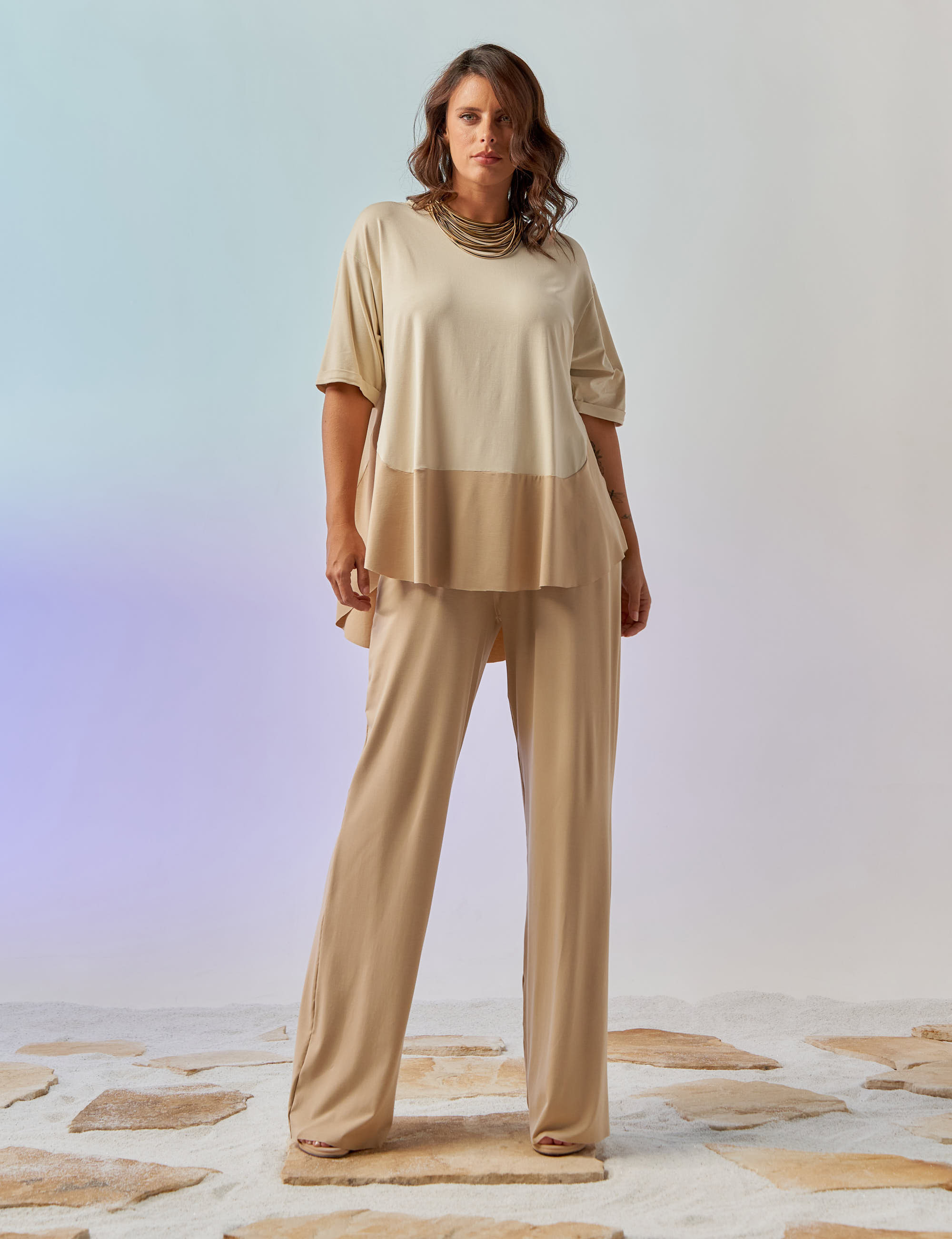 Conjunto Bicolor Reto Cogumelo