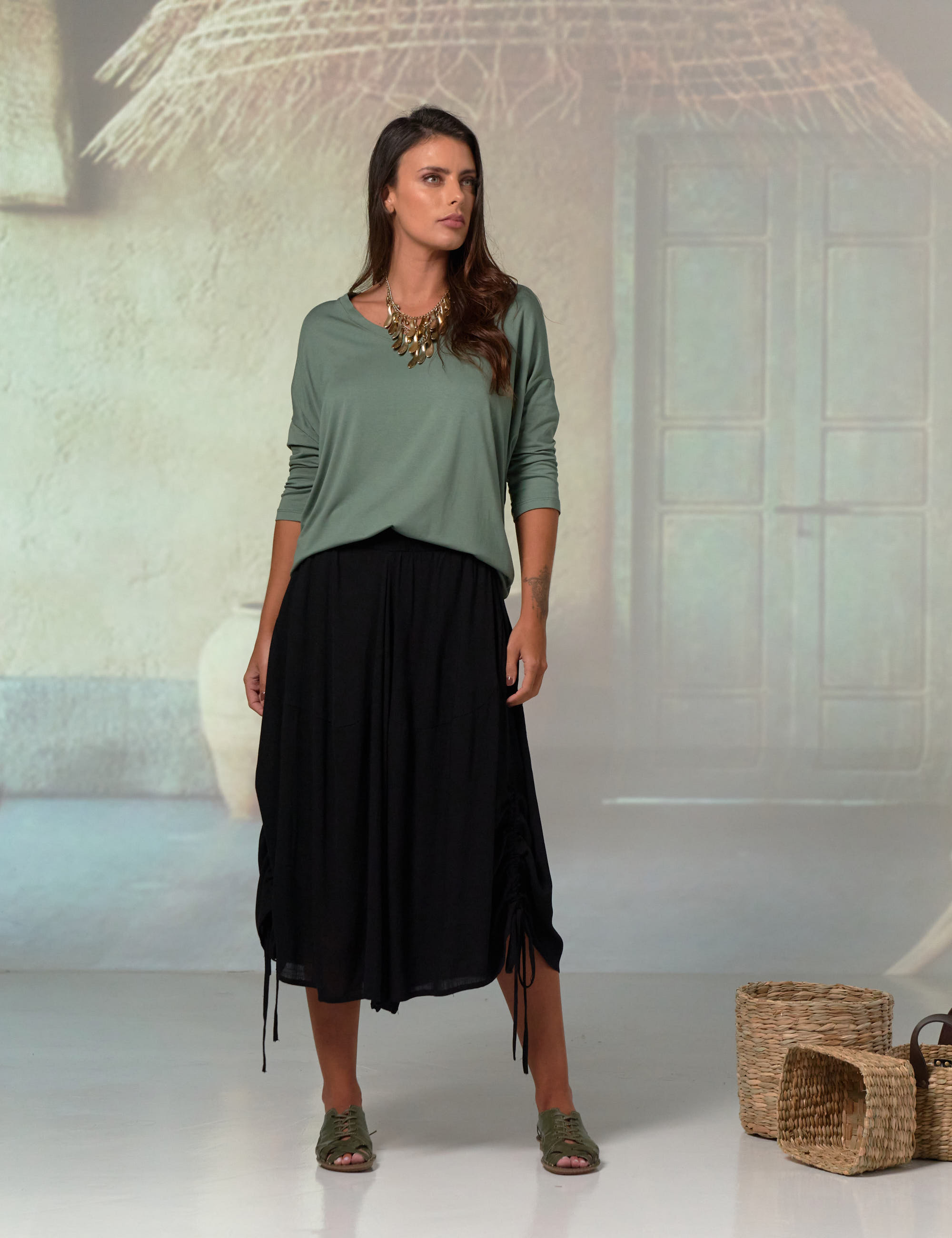 Blusa Morcego Gola V Babosa