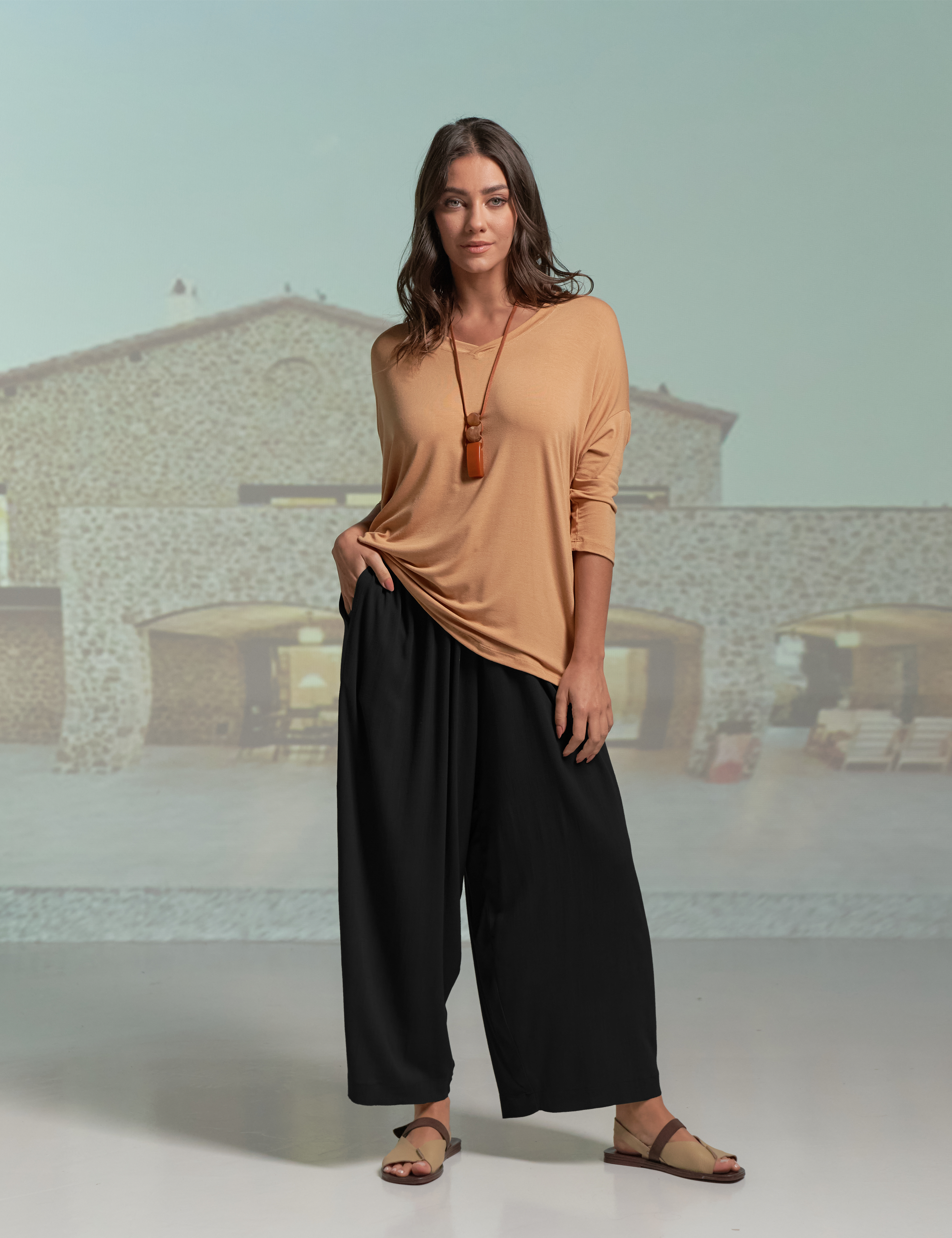 Blusa Morcego Gola V Ambrosia