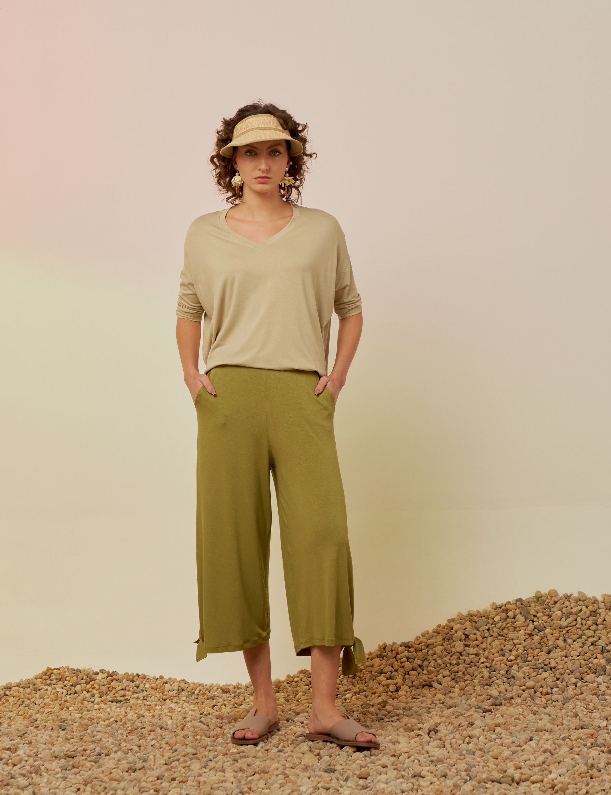 Blusa Morcego Gola V Genipapo