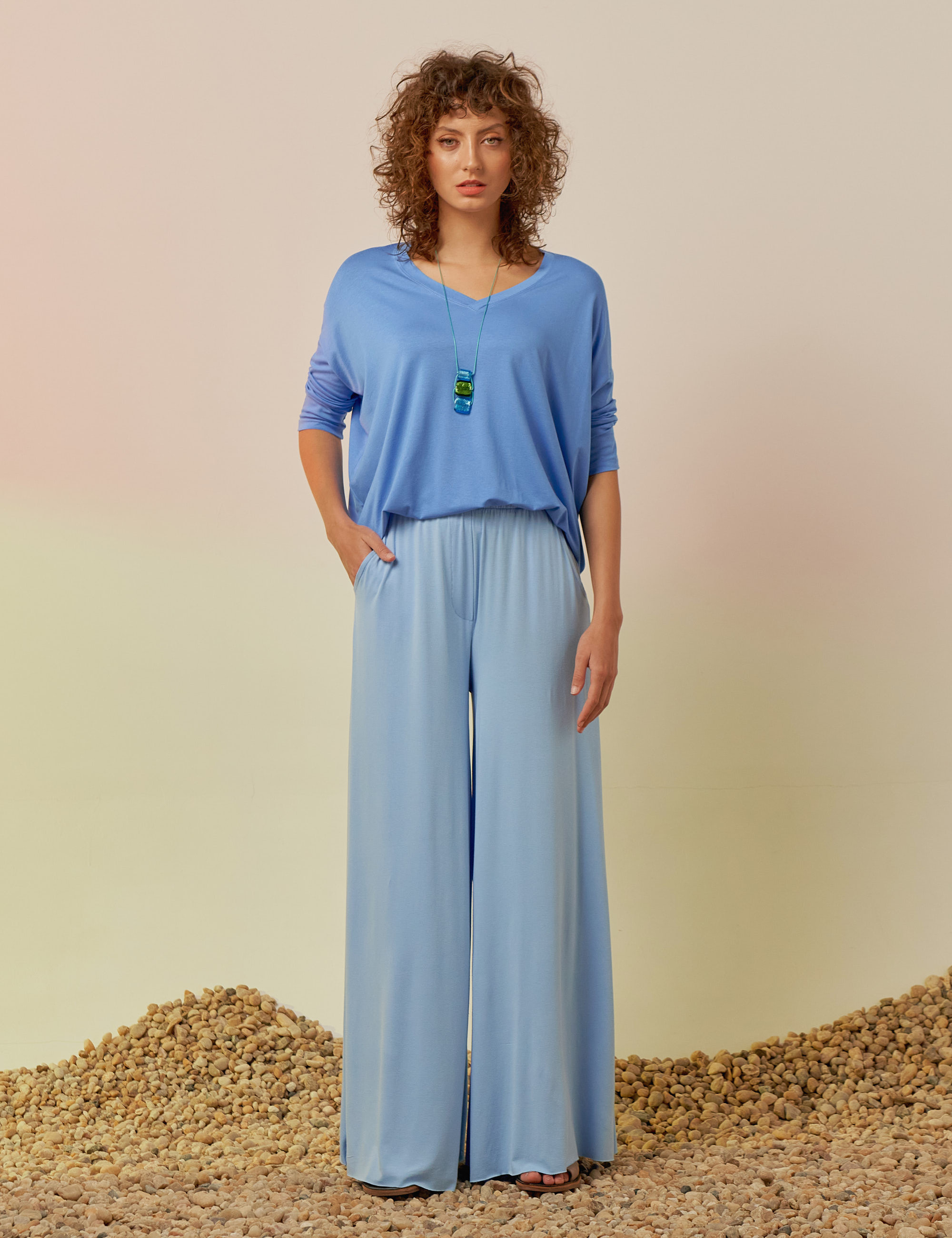 Calça Maxi Pantalona Alma
