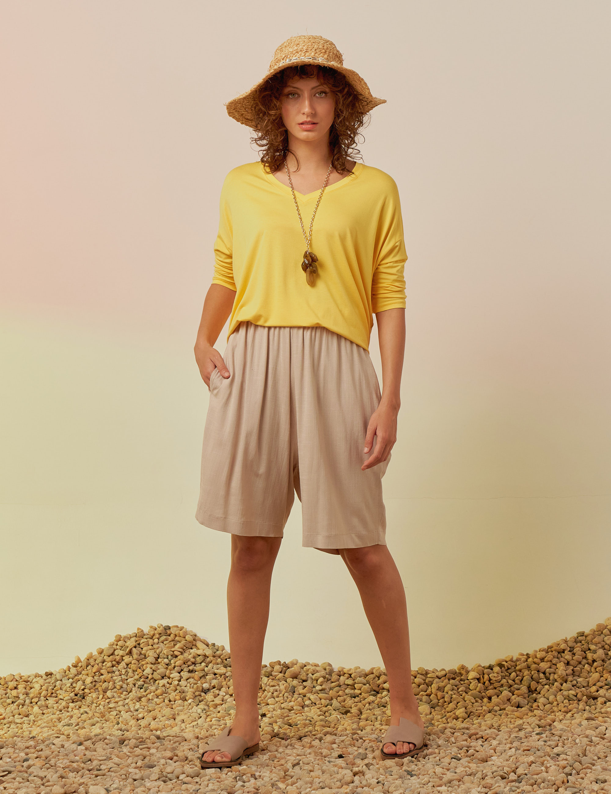 Blusa Morcego Gola V Cajueiro