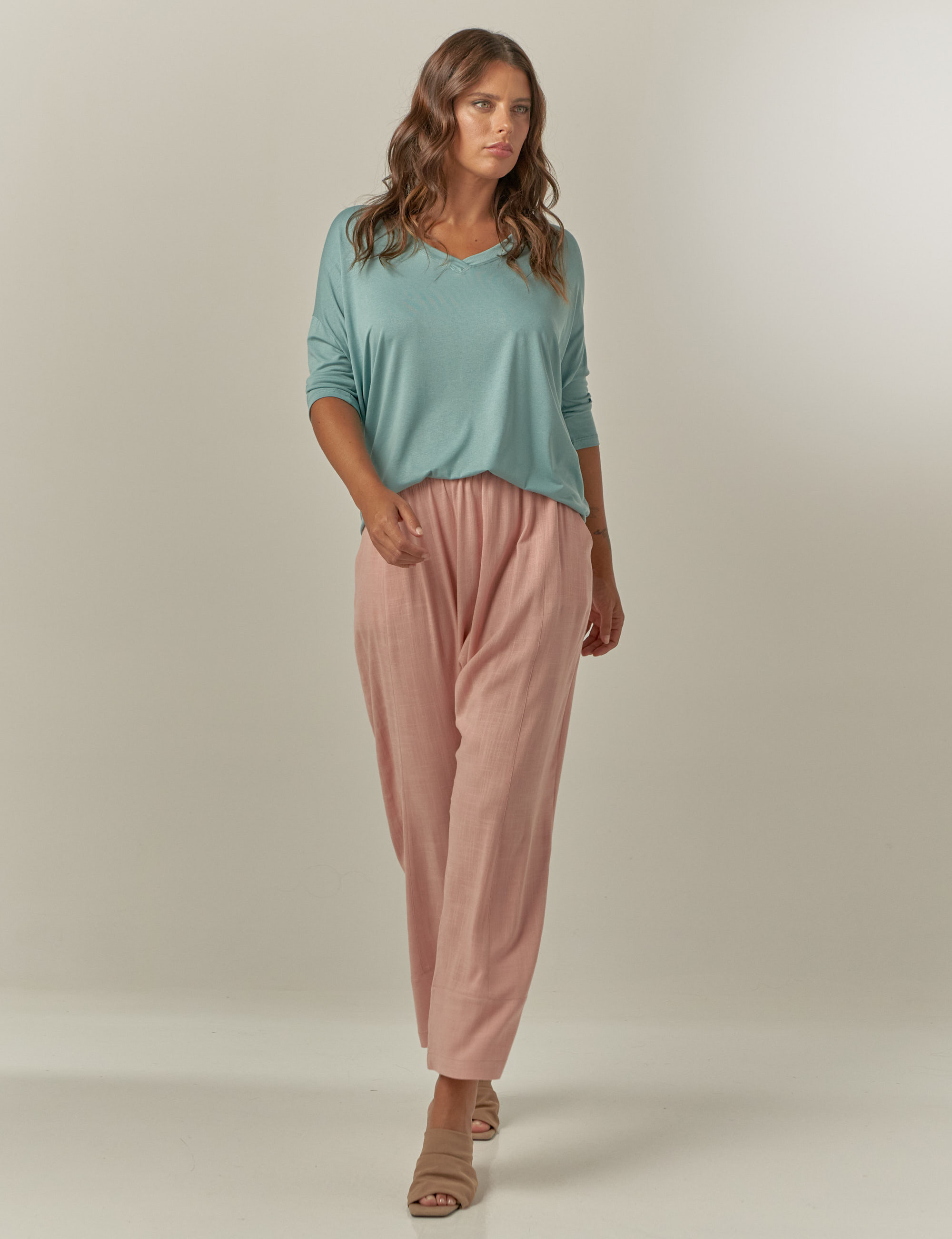 Blusa Gola V Porcelana