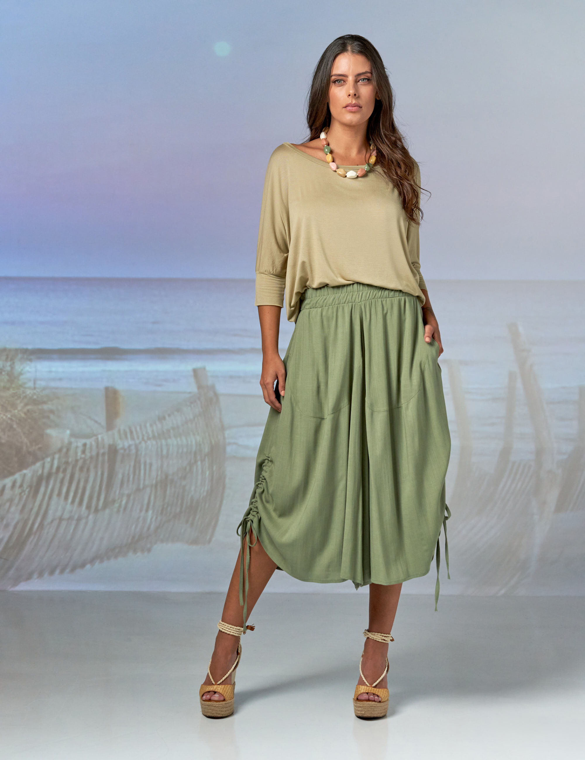 Blusa Quadrada Cáqui