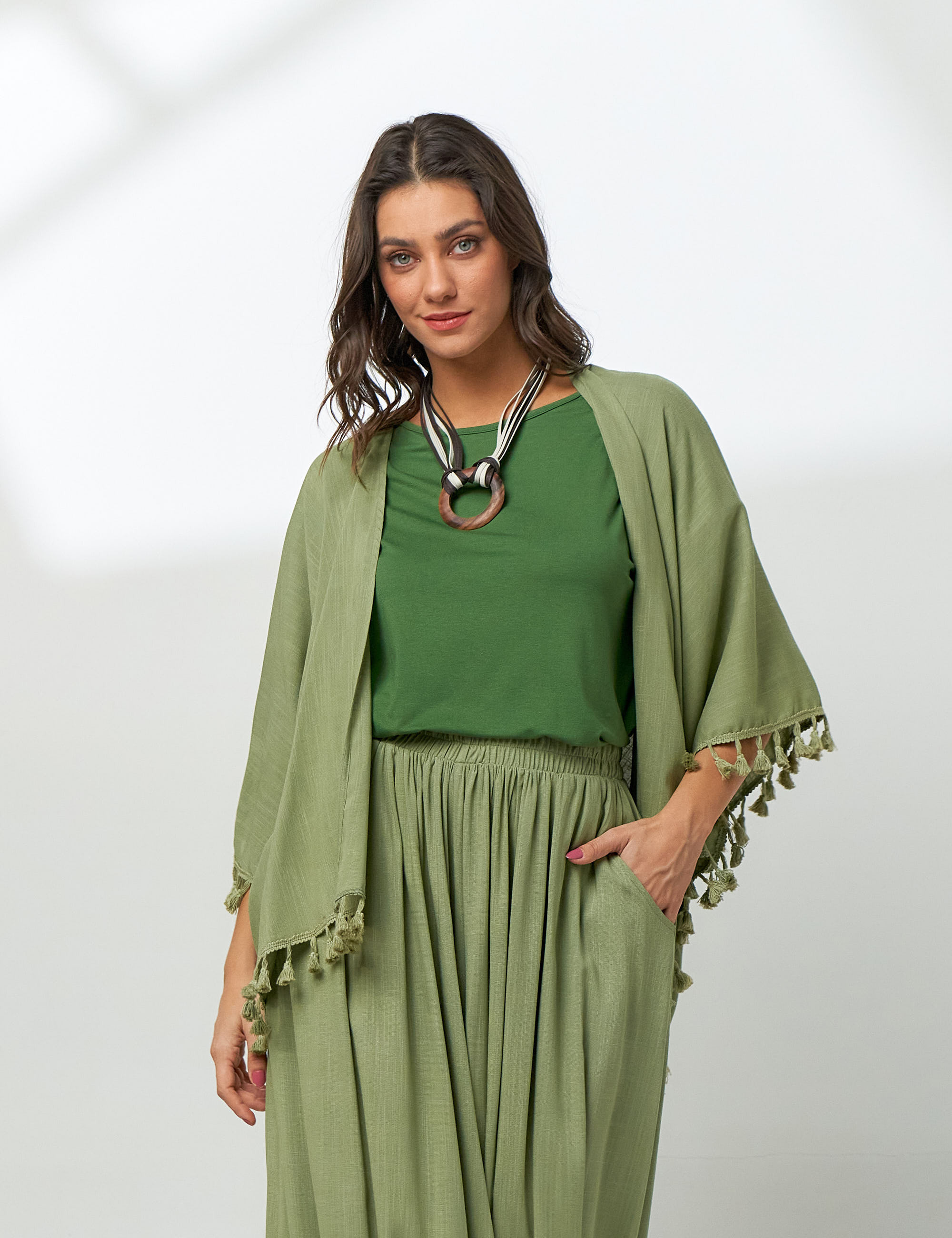 Kimono Linho Alecrim