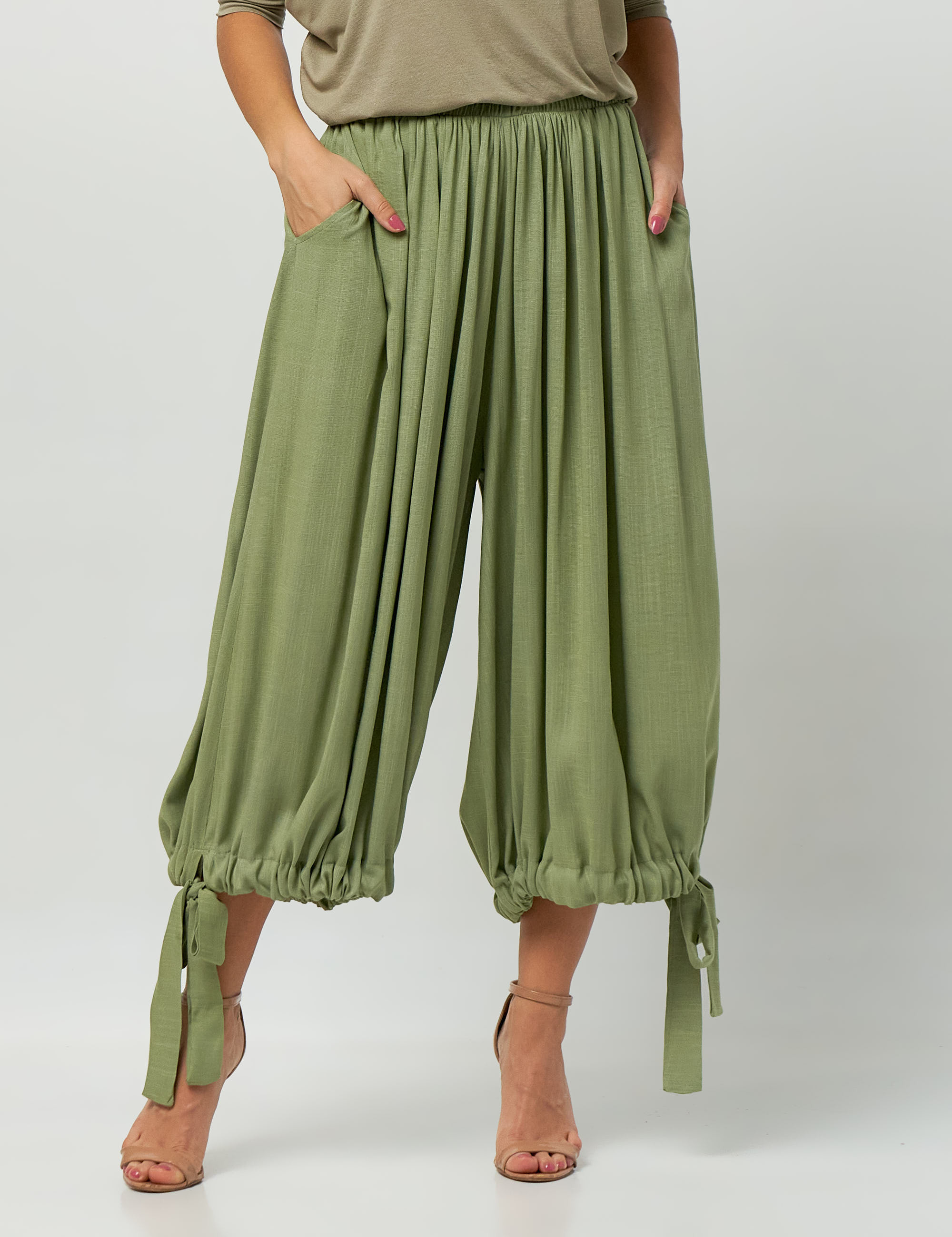 Calça Pantacourt Laço Alecrim