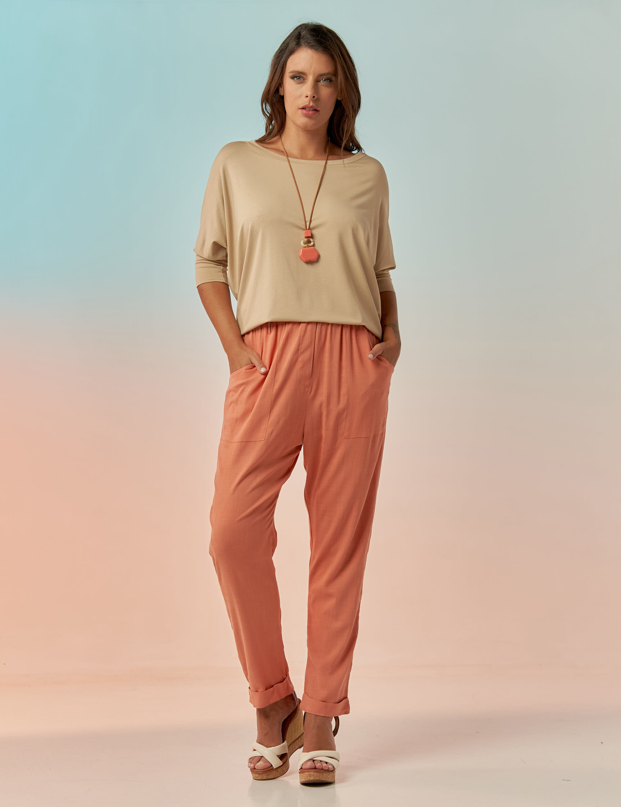 Calça Clássica Linho Figo