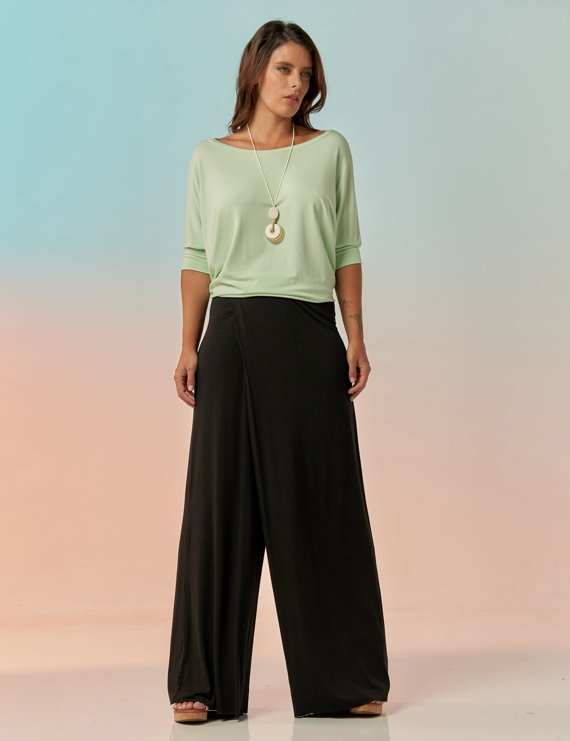 Blusa Quadrada Hortelã