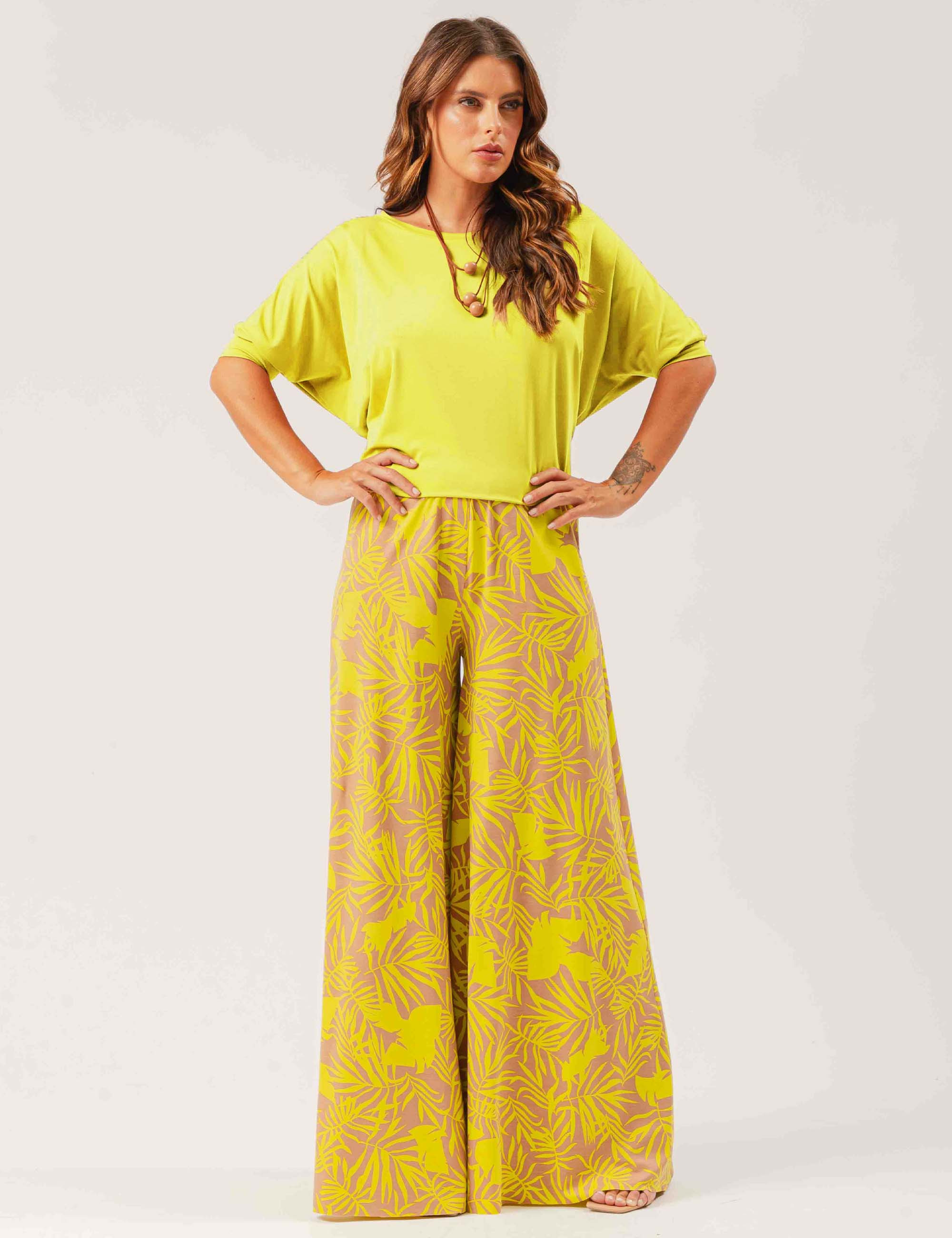 Blusa Quadrada Verde Lima Limão