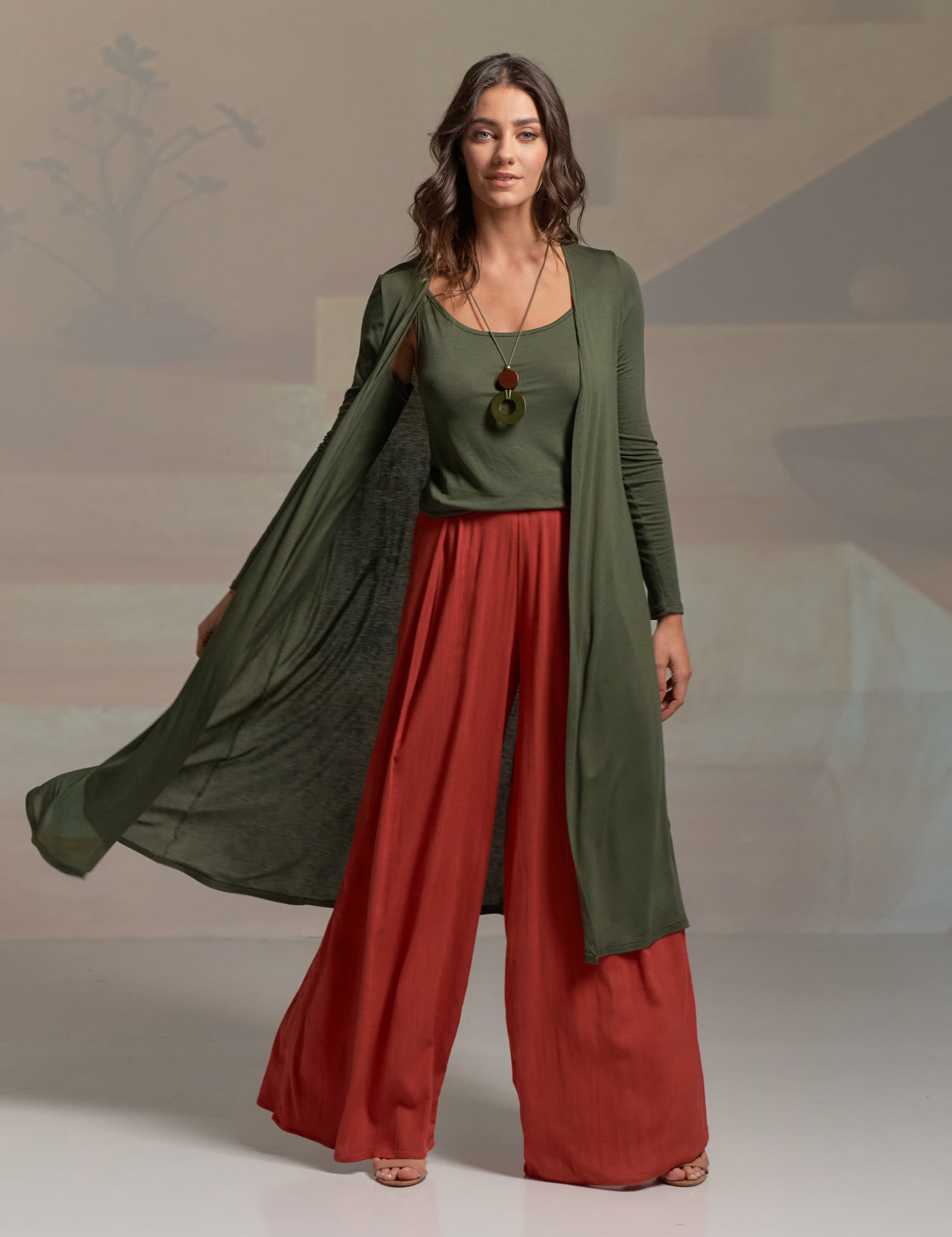 Casaco Longo Soft Carnaúba