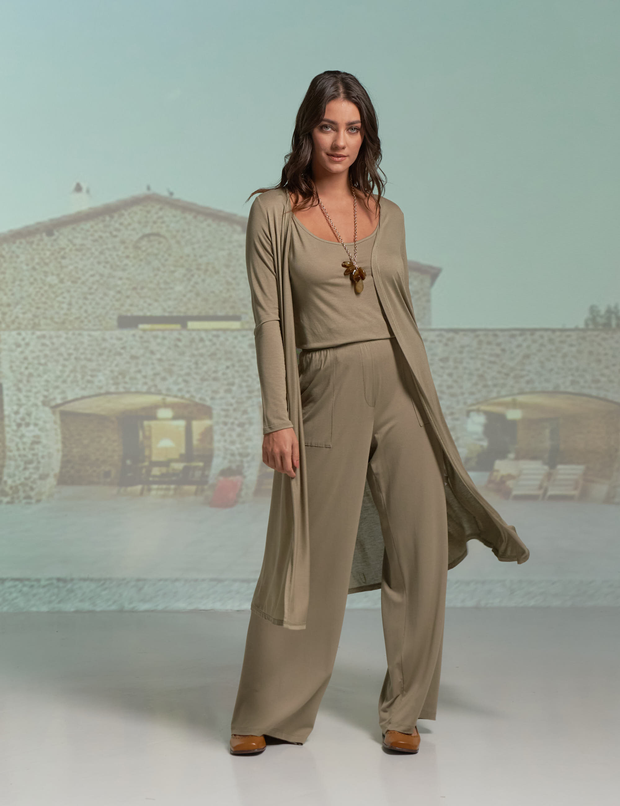 Casaco Longo Soft Cipó