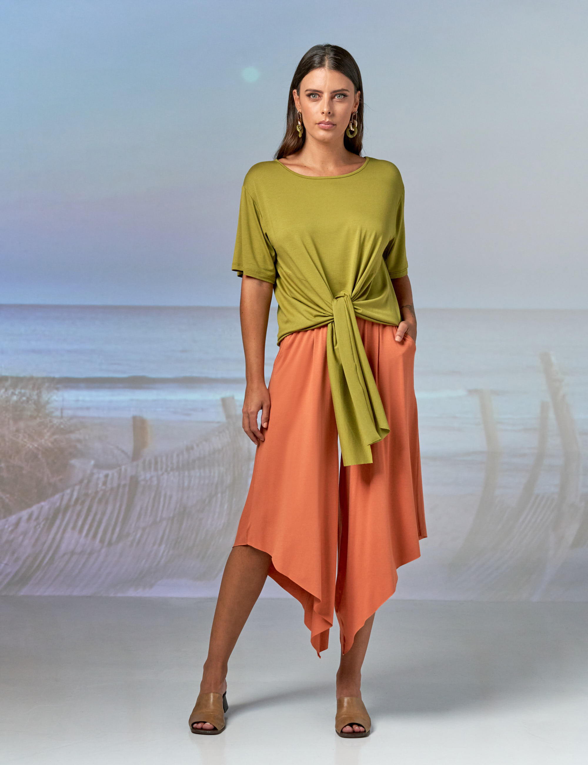 Blusa Nó Frente Maçã Verde