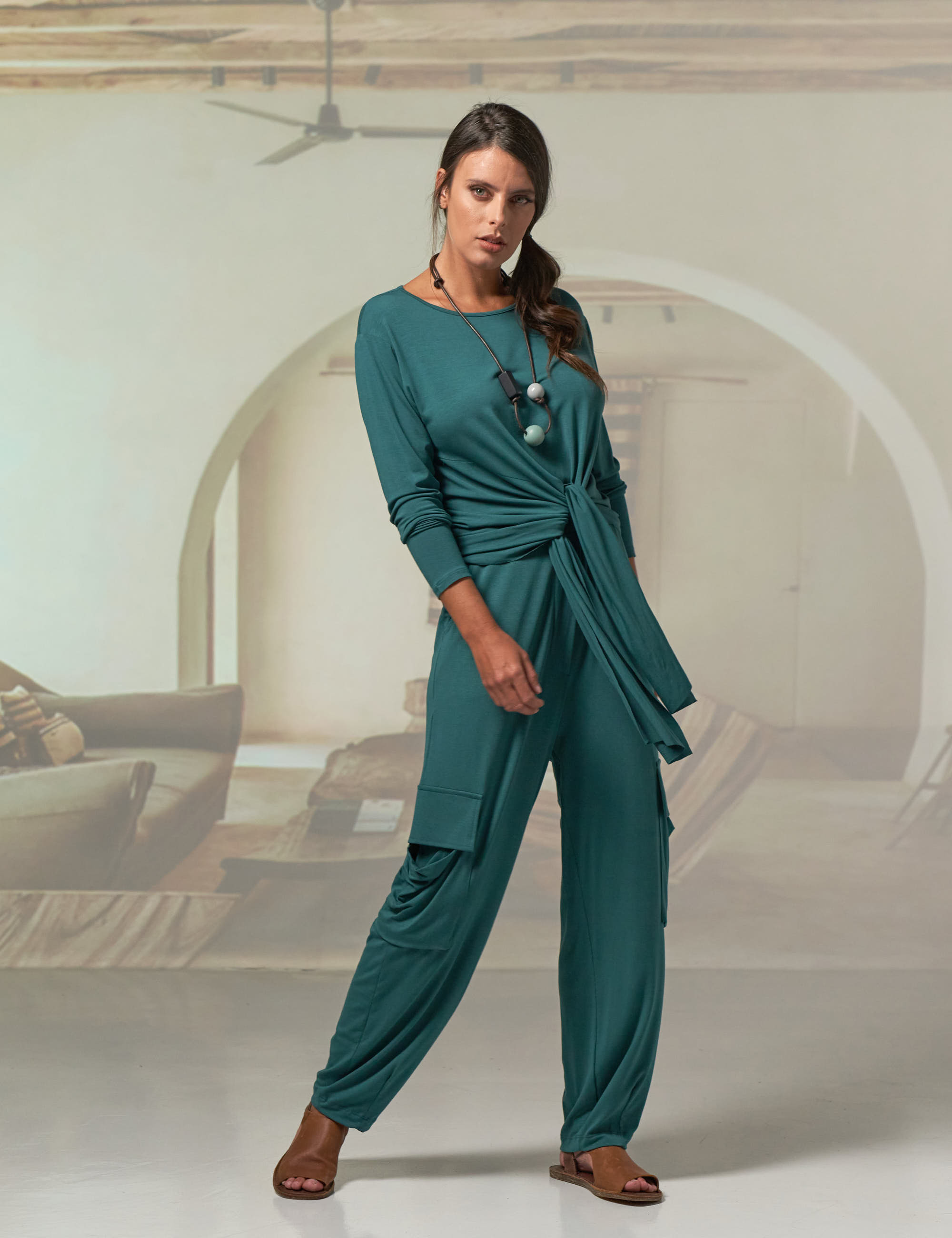 Blusa Nó Manga Longa Manguezal