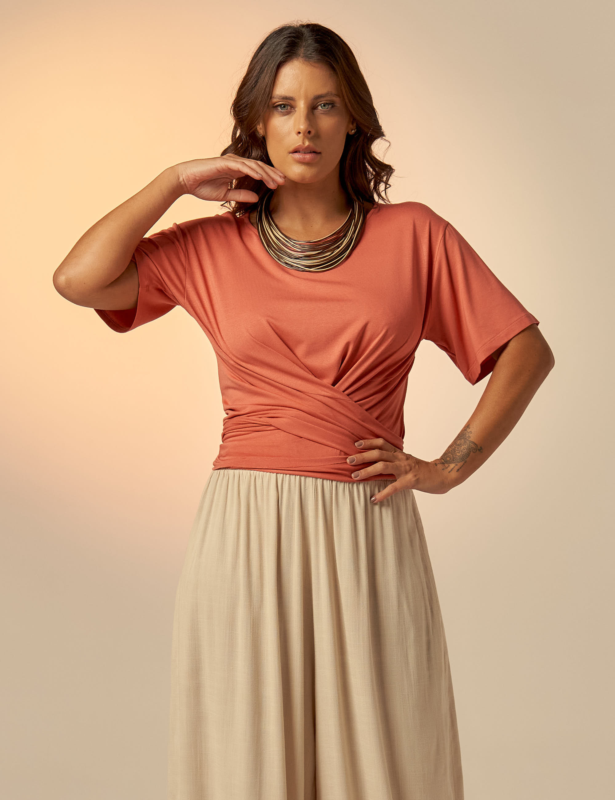 Blusa Nó Frente Figo