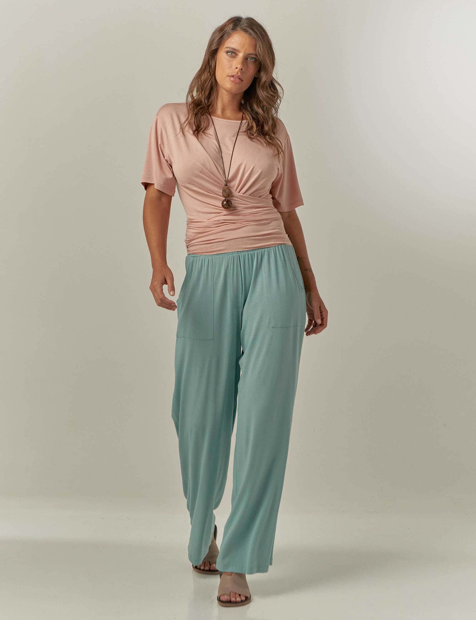 Blusa Nó Frente Camafeu