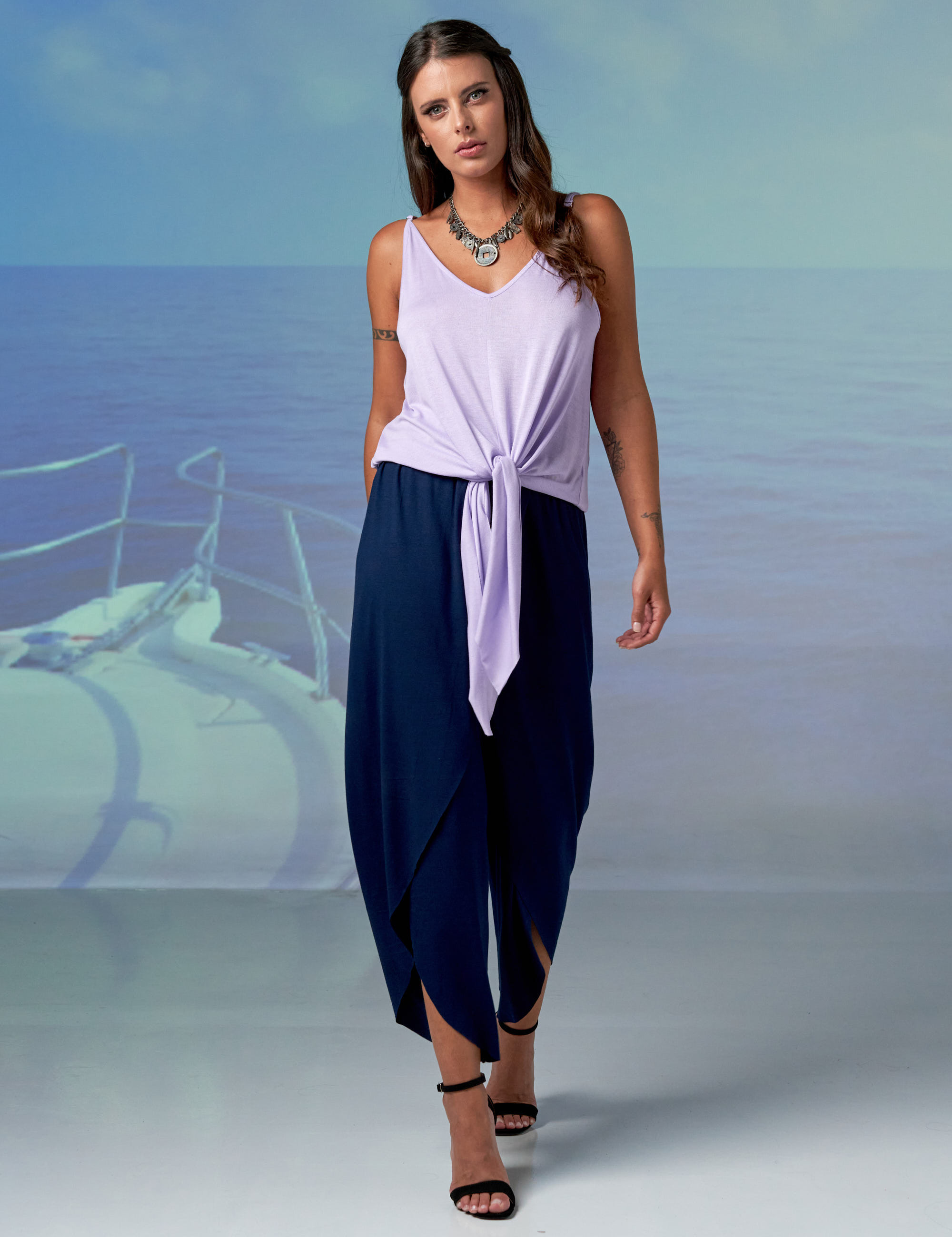 Regata Amarração Lavanda