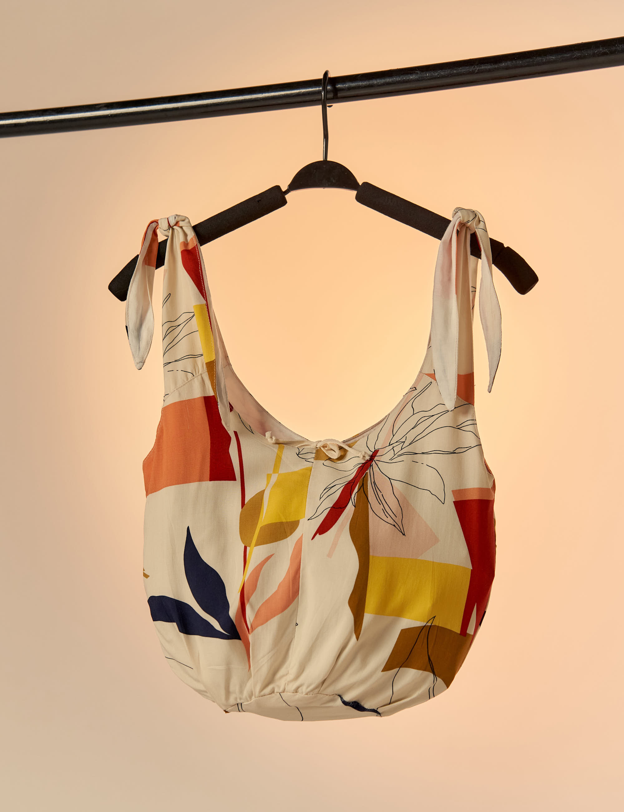 Bolsa Alça Laço Estampa Gelato