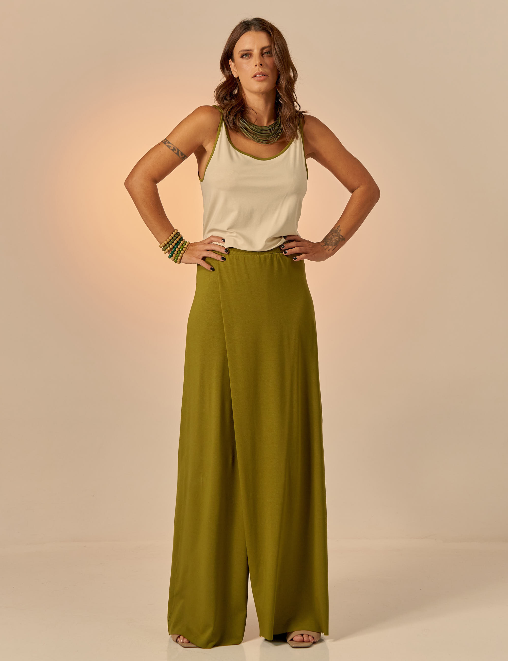 Calça Maxi Prega Atemoia