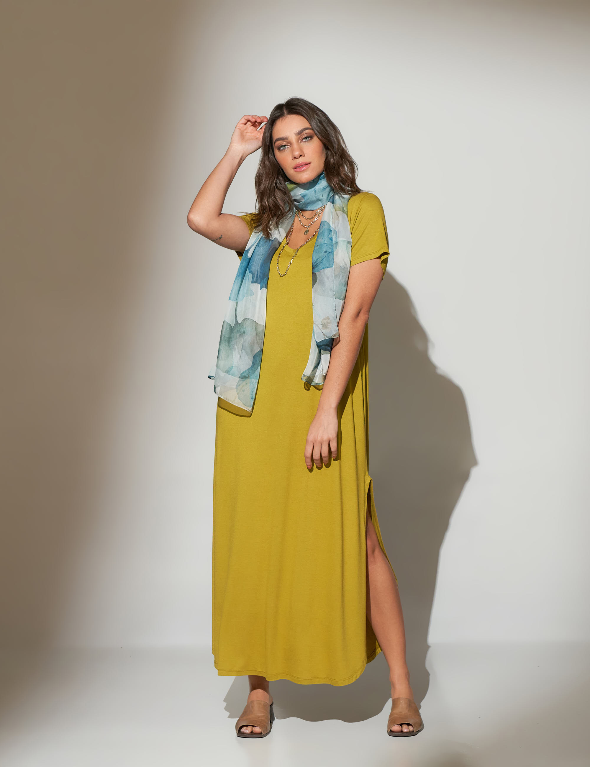 Vestido Camisetão Espinafre