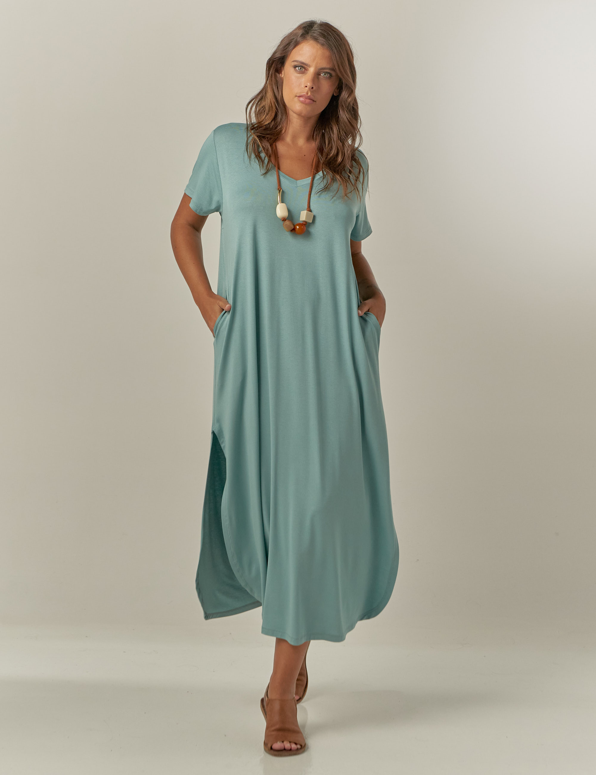 Vestido Camisetão Porcelana