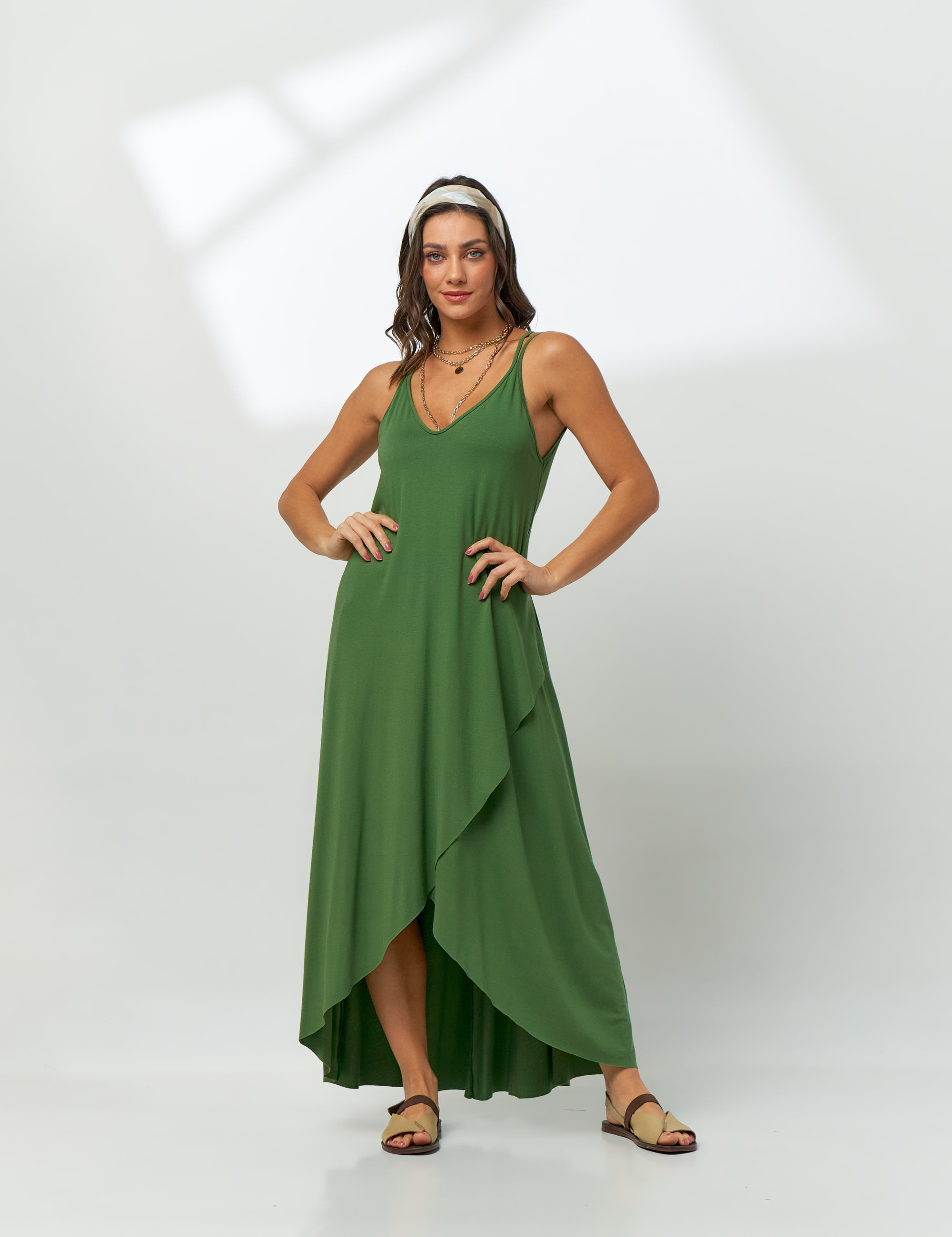 Vestido Camadas Alecrim