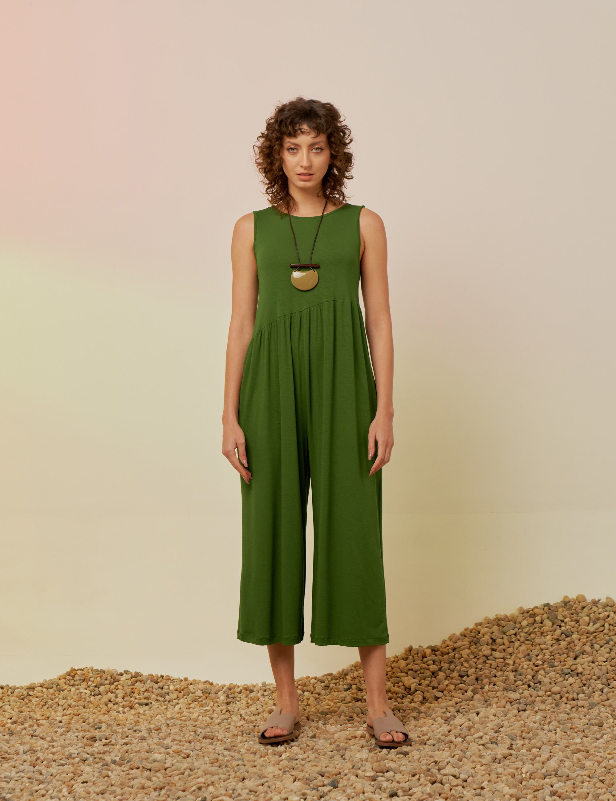 Macacão Pantacourt Palmeira