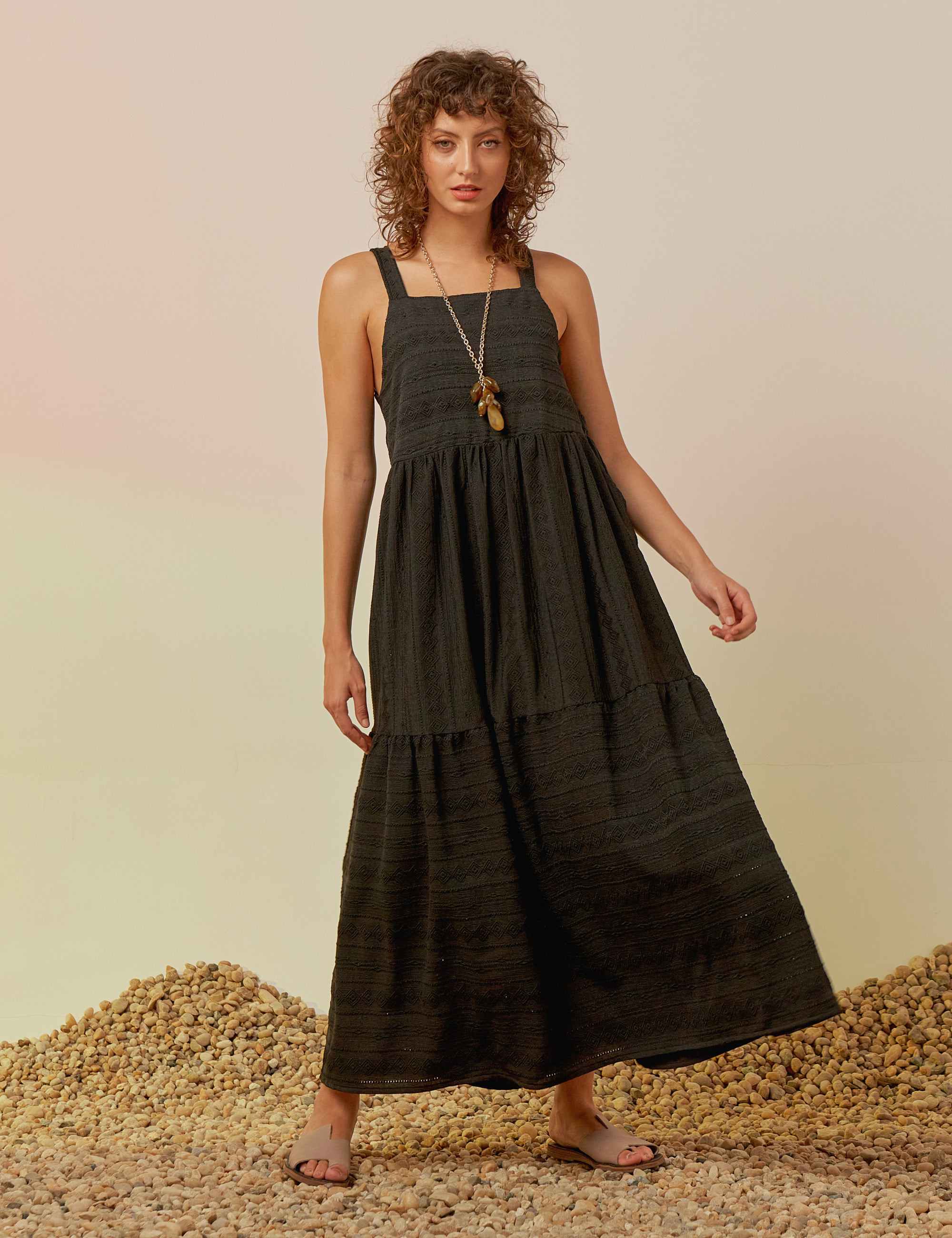 Vestido Rodado Laise Preto